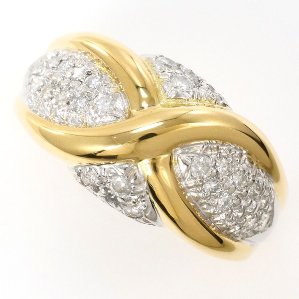 pt900．ファションリング、No.1193. おしゃれカーブのプラチナファッションリング PT900 | Jewelry SIMON