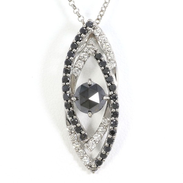 楽天市場】ブラックダイヤモンド 150ct ネックレス K18WG