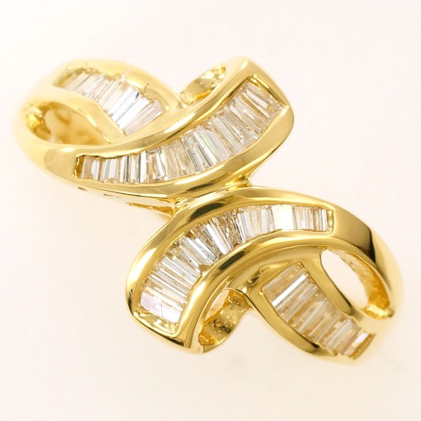 18金　ゴールドリング　10号 楽天市場】18金イエローゴールド リング 10号 K18YG 指輪 多面形 多面