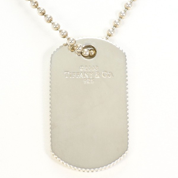 極美品✨ティファニー　ドッグタグ　エッジ　ボールチェーン　SV925 箱付 TIFFANY ティファニー ボールチェーンネックレス ドッグタグ SV925