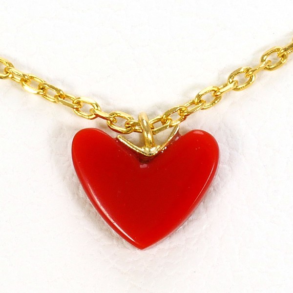 楽天市場】アーカー AHKAH ネックレス ティランハート レッド 赤 樹脂