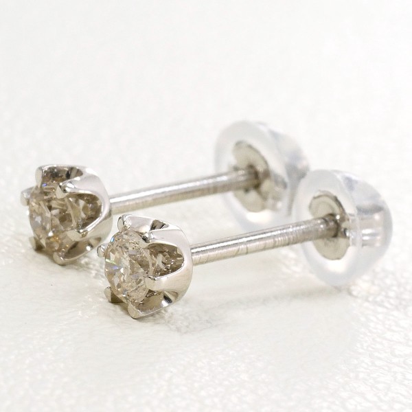 PT ピアス ダイヤ 総重量約0.7g ジュエリー 中古 送料無料 新品同様 【中古】 ギフトラッピング無料｜ワンダープライス　店