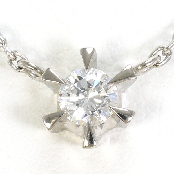 PT PT850 ネックレス ダイヤ 0.16 総重量約2.7g 約41cm ジュエリー 中古 送料無料 新品同様 【中古】 ギフトラッピング無料|ワンダープライス 店