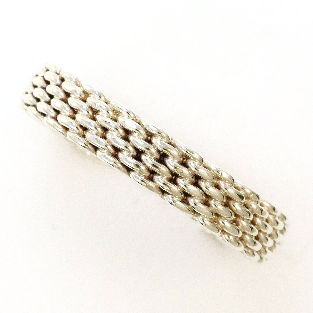 ティファニー 美品 21号 ノーツ ナロー リング シルバー QO11fe ティファニー 美品 21号 ノーツ ナロー リング シルバー QO11fe