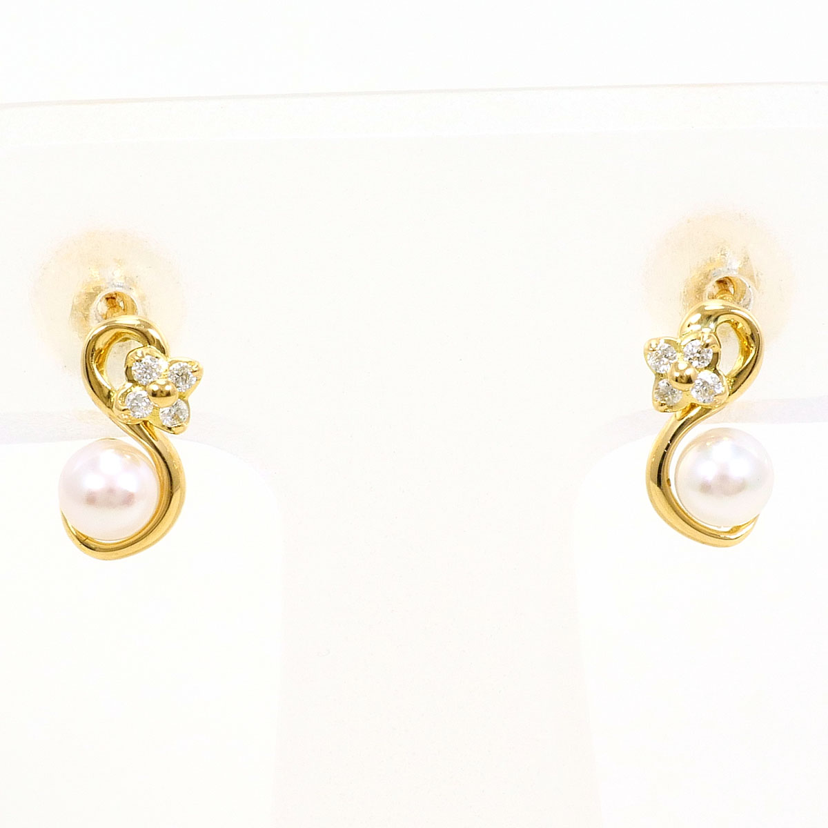 楽天市場】ヴァンドーム青山 ピアス バタフライピアス K10PG シェル