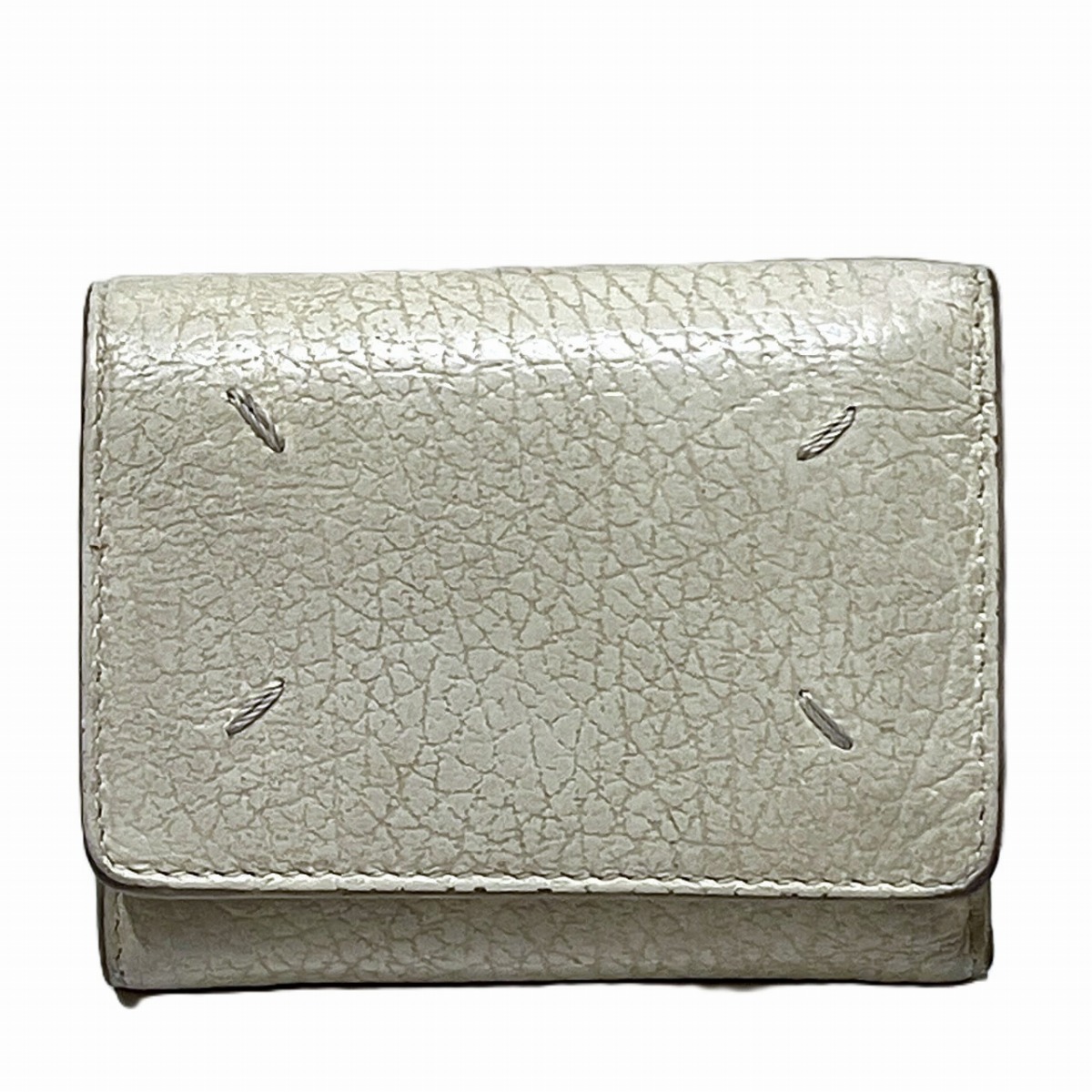 メゾンマルジェラ 三つ折り財布 ZIP COMPACT TRI FOLD WALLET レザー SA3UI0010 送料無料 【中古】