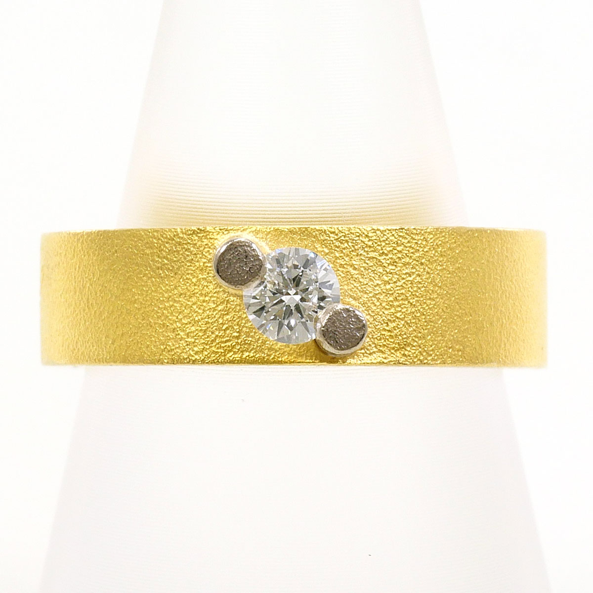 K18YGWG リング・指輪 11.5号 ダイヤ 0.17ct カード鑑別書 総重量約9.1g ジュエリー 送料無料 新品同様 【中古】 ギフトラッピング無料 134,100円