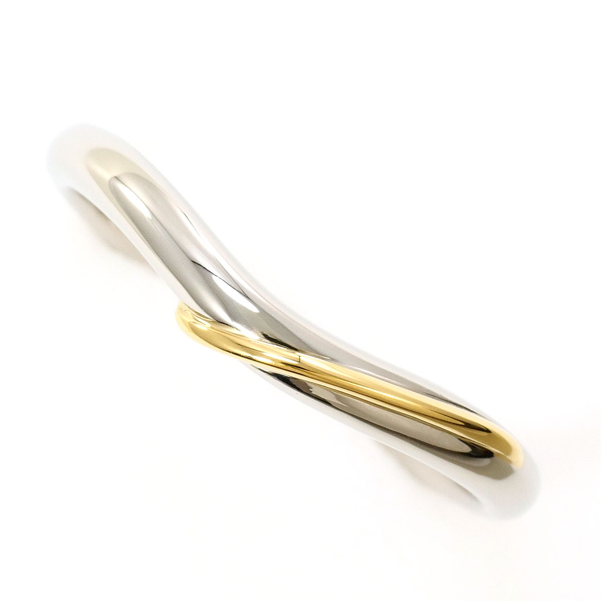 アイプリモ Ipomo PT950/プラチナ K18YG リング・指輪 17.5号 総重量約4.8g ジュエリー 送料無料 新品同様 【中古】 ギフトラッピング無料｜ワンダープライス　店