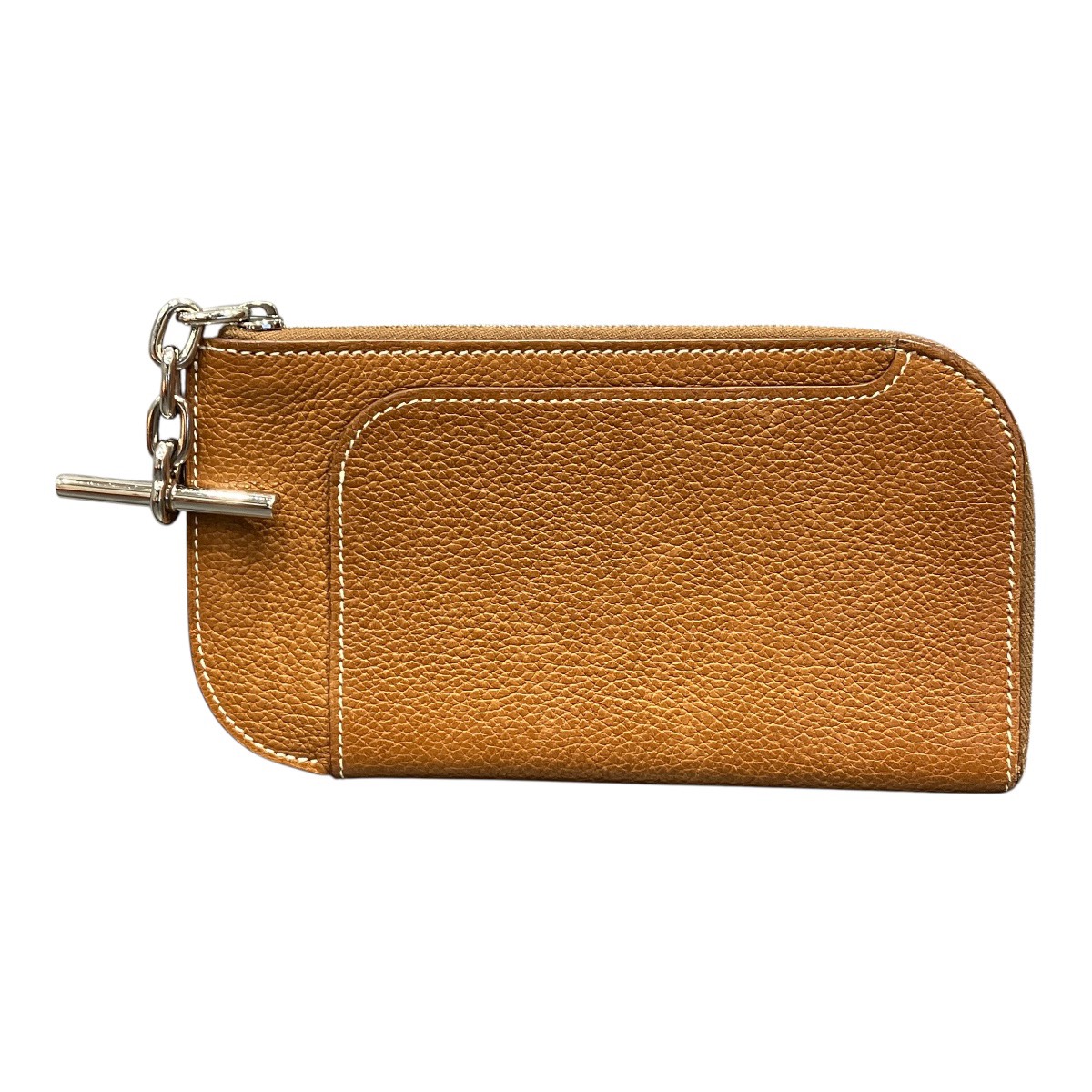 エルメス HERMES 同盟罷工一回りGM 合切袋 なめし革 貨物輸送無料 【中古】