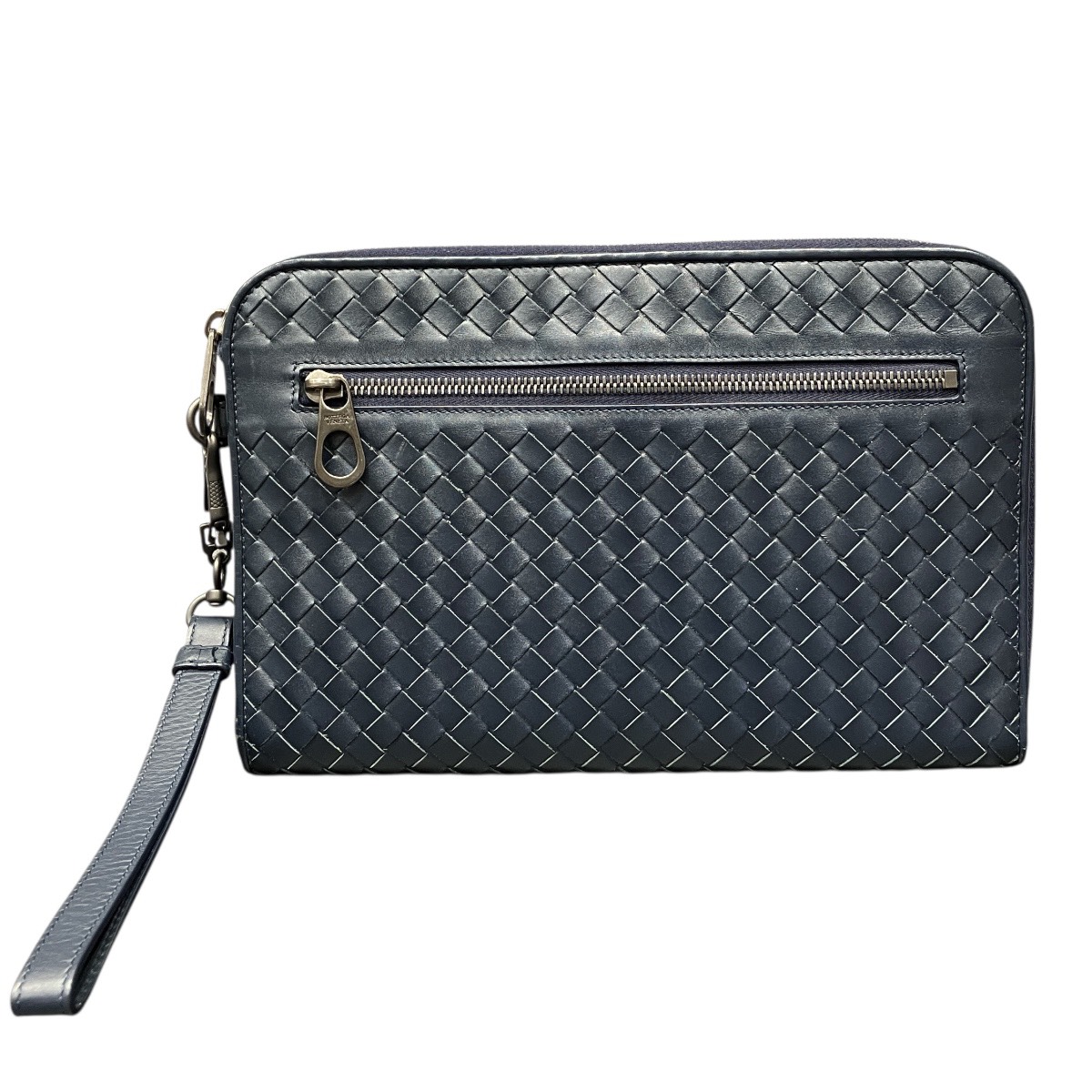 ボッテガヴェネタ BOTTEGAVENETA 二番目御徒面子 イントレチャート なめし革 貨物輸送無料 【中古】