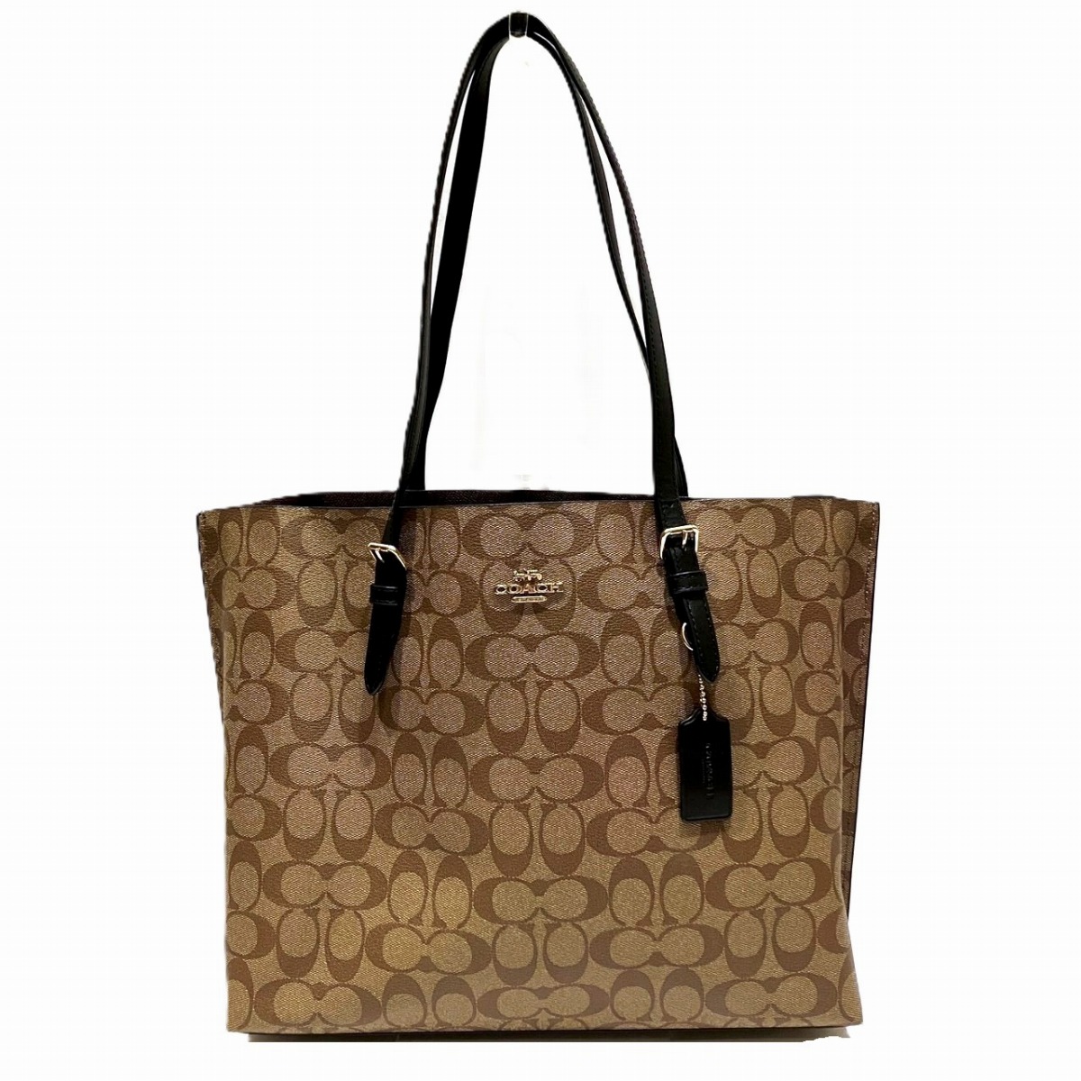 コーチ COACH トートバッグ シグネチャー PVC×レザー 1665 送料無料 【中古】|ワンダープライス 店