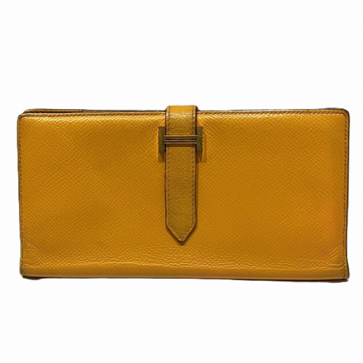 エルメス HERMES 長財布 スフレ ベアン ヴォーエプソン 送料無料 【中古】