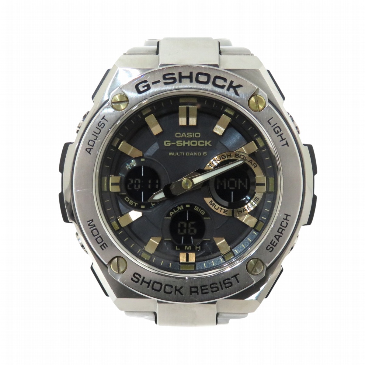 カシオ CASIO 腕時計 SS 樹脂 ソーラー ブラック文字盤 GST-W110D-1A9JF 送料無料 【中古】 14,058円