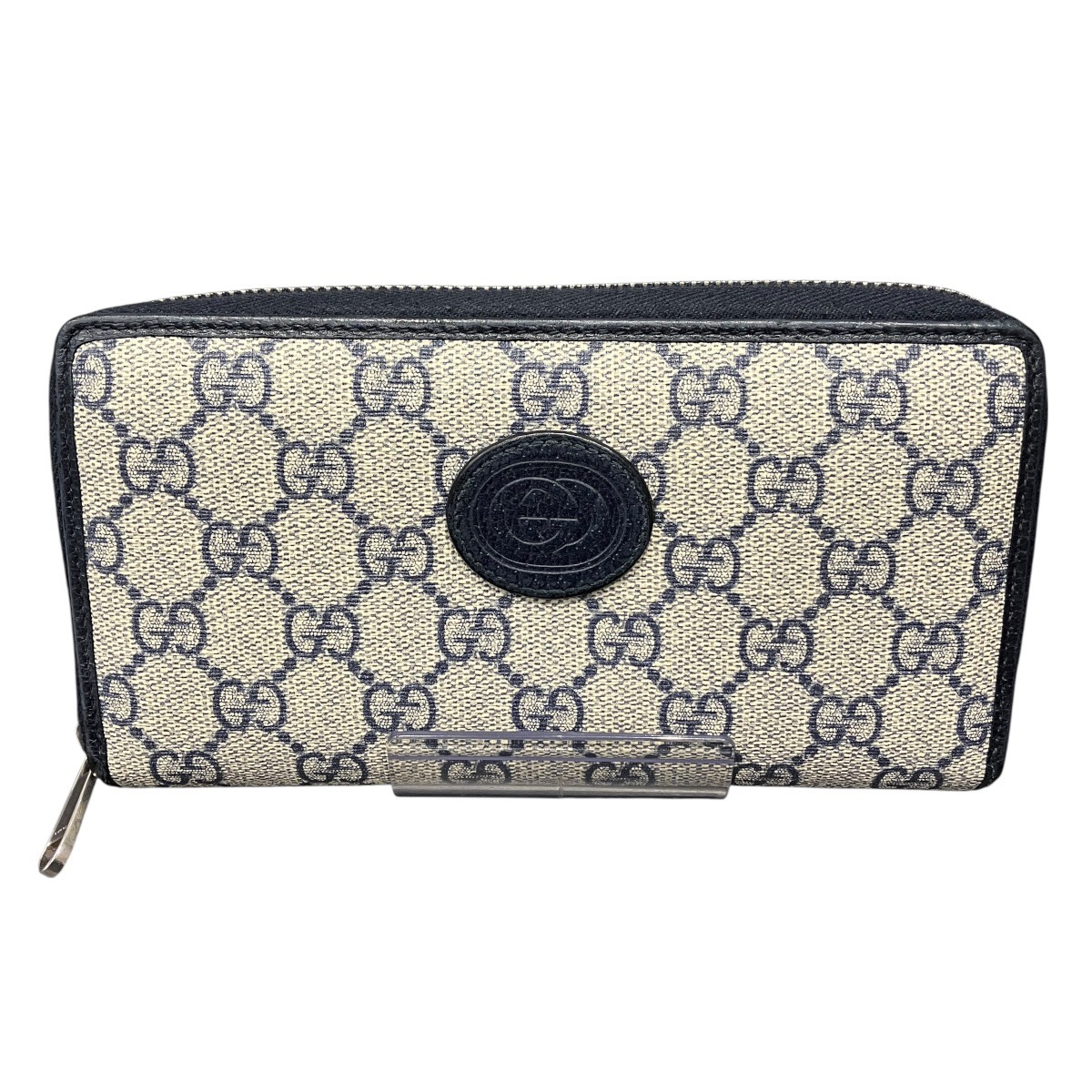 グッチ GUCCI インターロッキングG 長紙入れ GGスプリーム PVC 673003 貨物輸送無料 【中古】