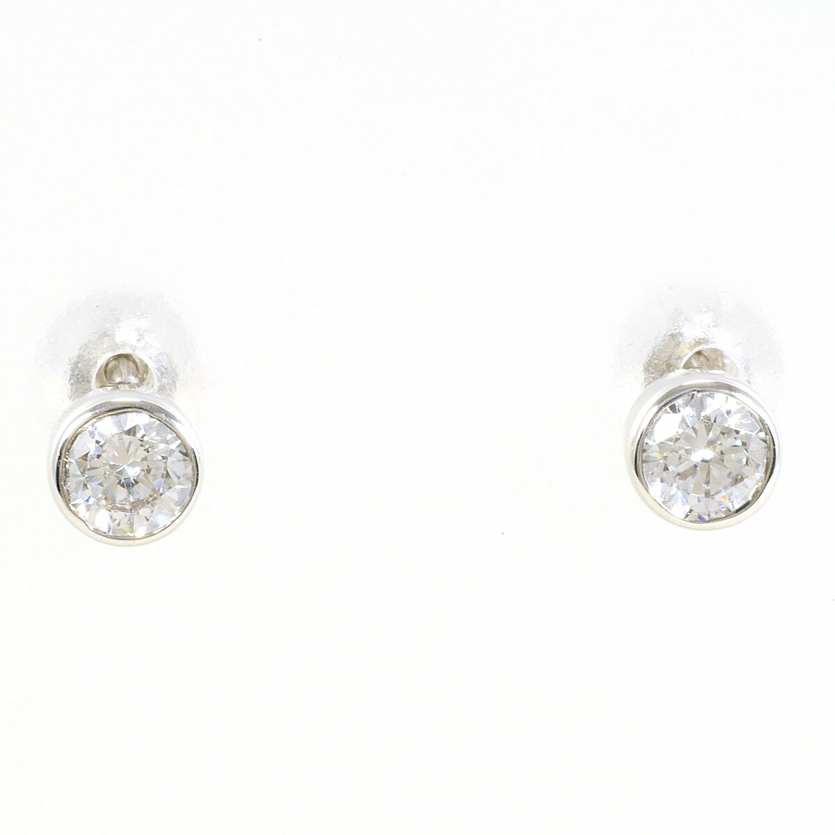 K14WG ピアス ジルコニア 総重量約0.7g ジュエリー 送料無料 新品同様 【中古】 ギフトラッピング無料|ワンダープライス 店
