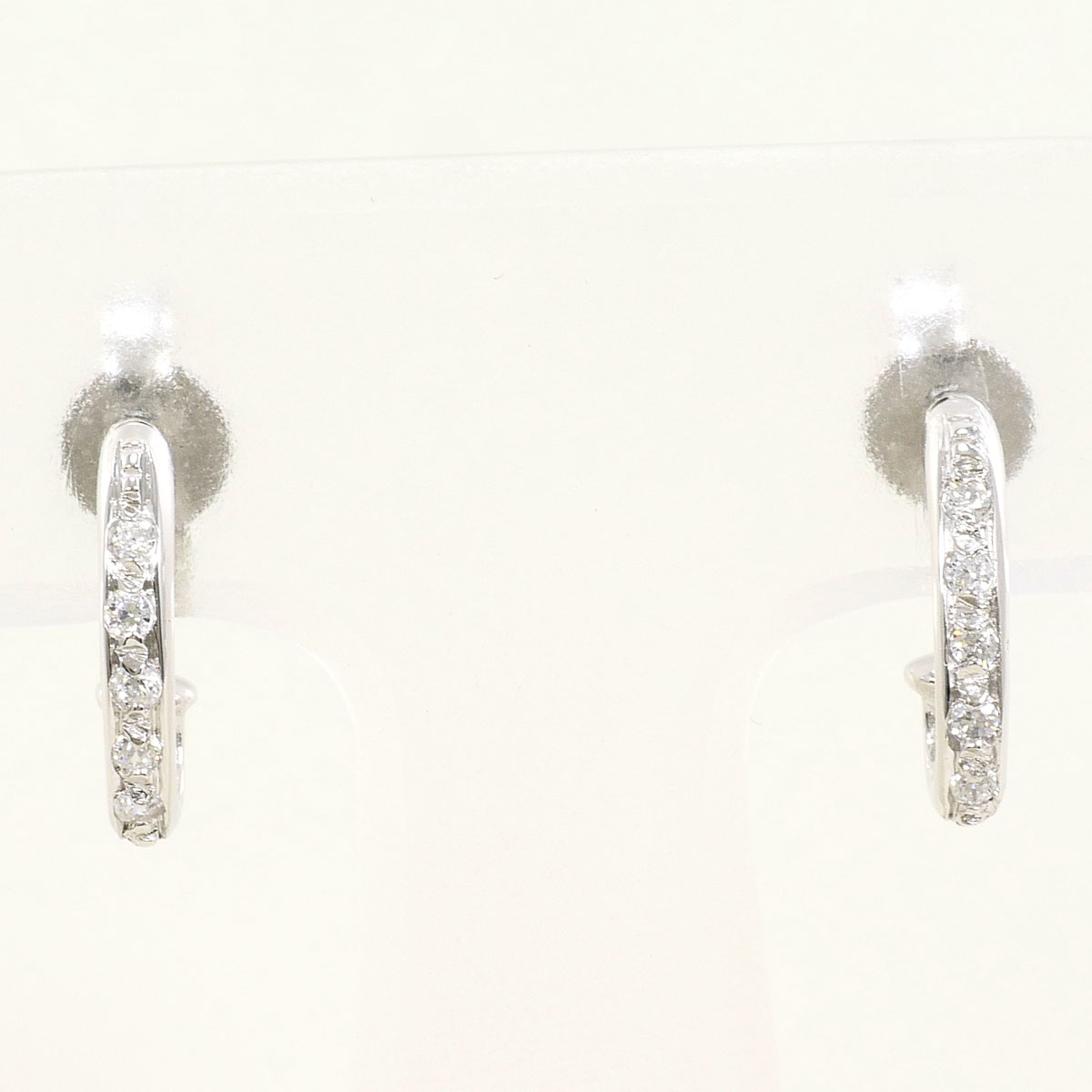 K18WG ピアス ジルコニア 総重量約1.9g ジュエリー 送料無料 新品同様 【中古】 ギフトラッピング無料 40,833円