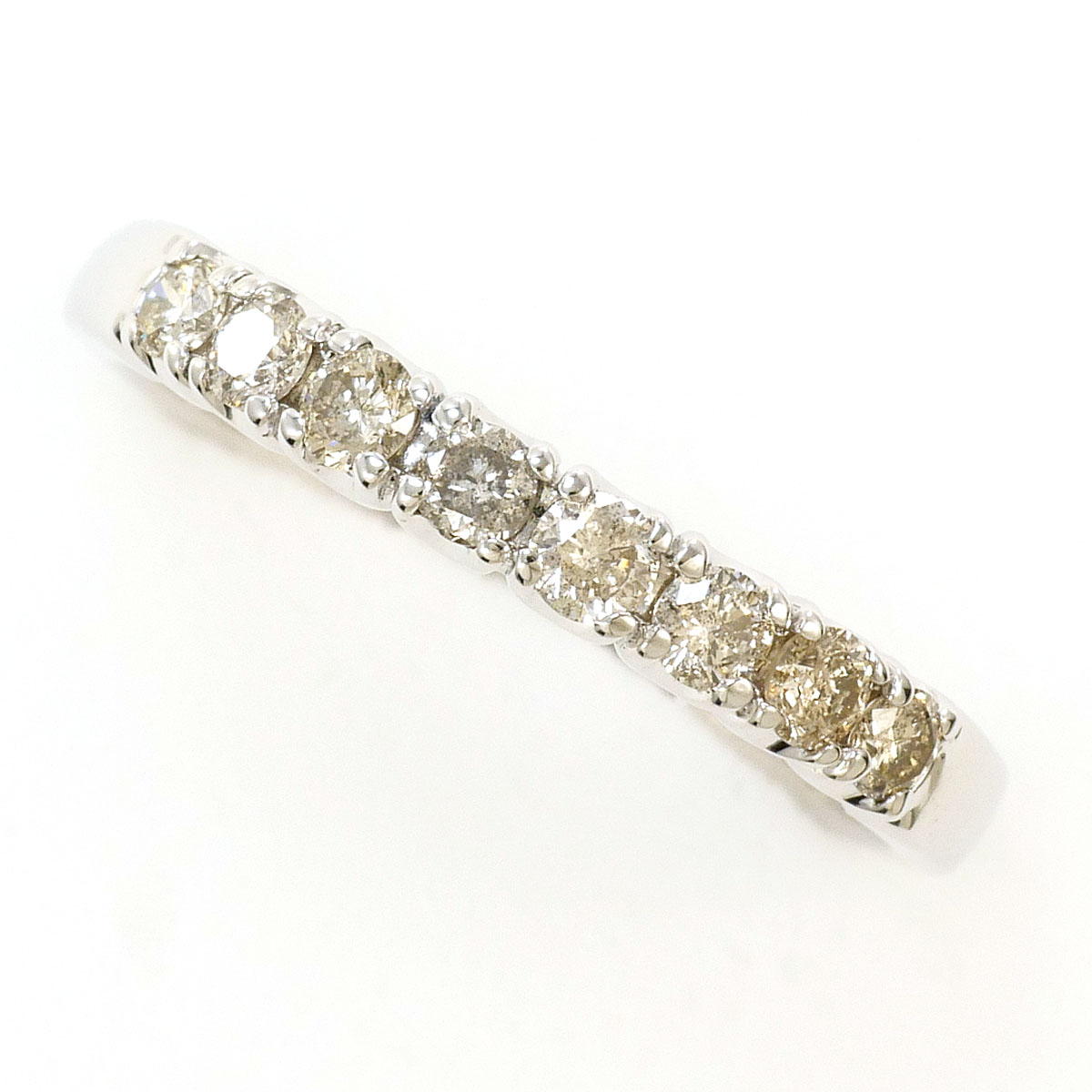 K10WG リング・指輪 9号 ダイヤ 0.30 ct 総重量約1.3g ジュエリー 送料無料 新品同様 【中古】 ギフトラッピング無料