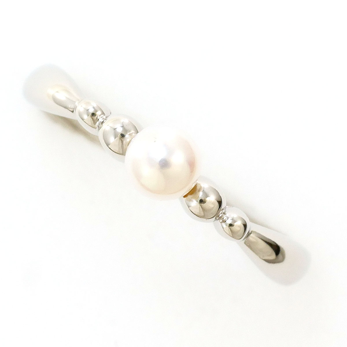 PT900/プラチナ リング・指輪 10号 パール 総重量約1.5g ジュエリー 送料無料 新品同様 【中古】 ギフトラッピング無料｜ワンダープライス　店