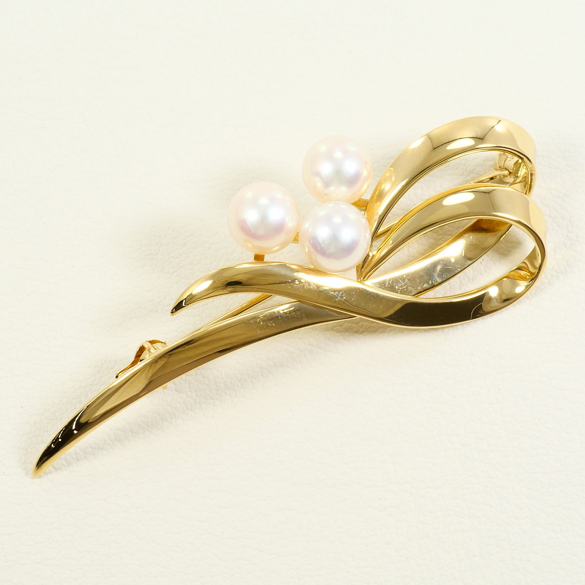 ミキモト MIKIMOTO K18YG ブローチ パール 総重量約7.8g ジュエリー 送料無料 新品同様 【中古】 ギフトラッピング無料