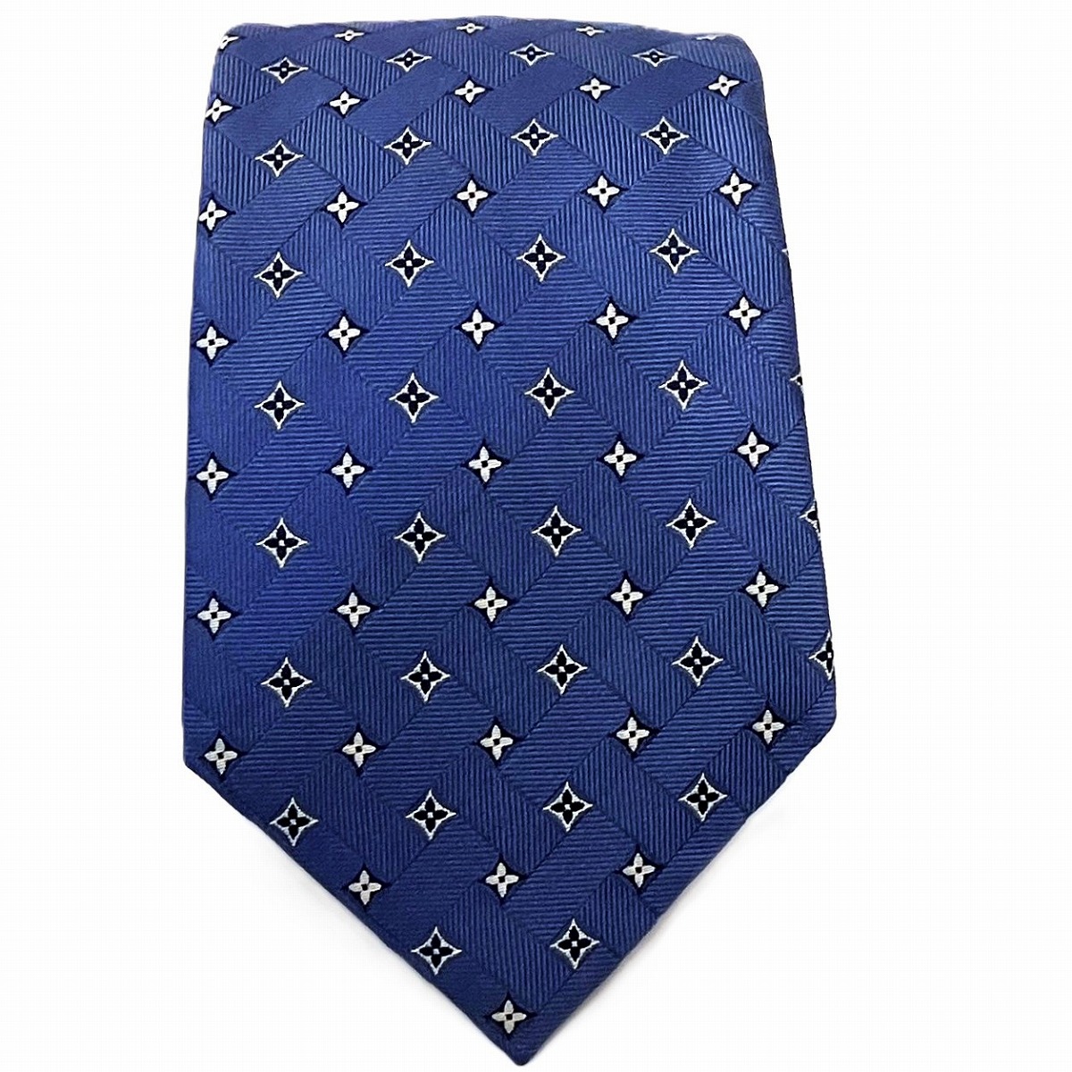 極美品✨ LOUIS VUITTON ネクタイ 箱付 モノグラム ブルー 極美品✨ LOUIS