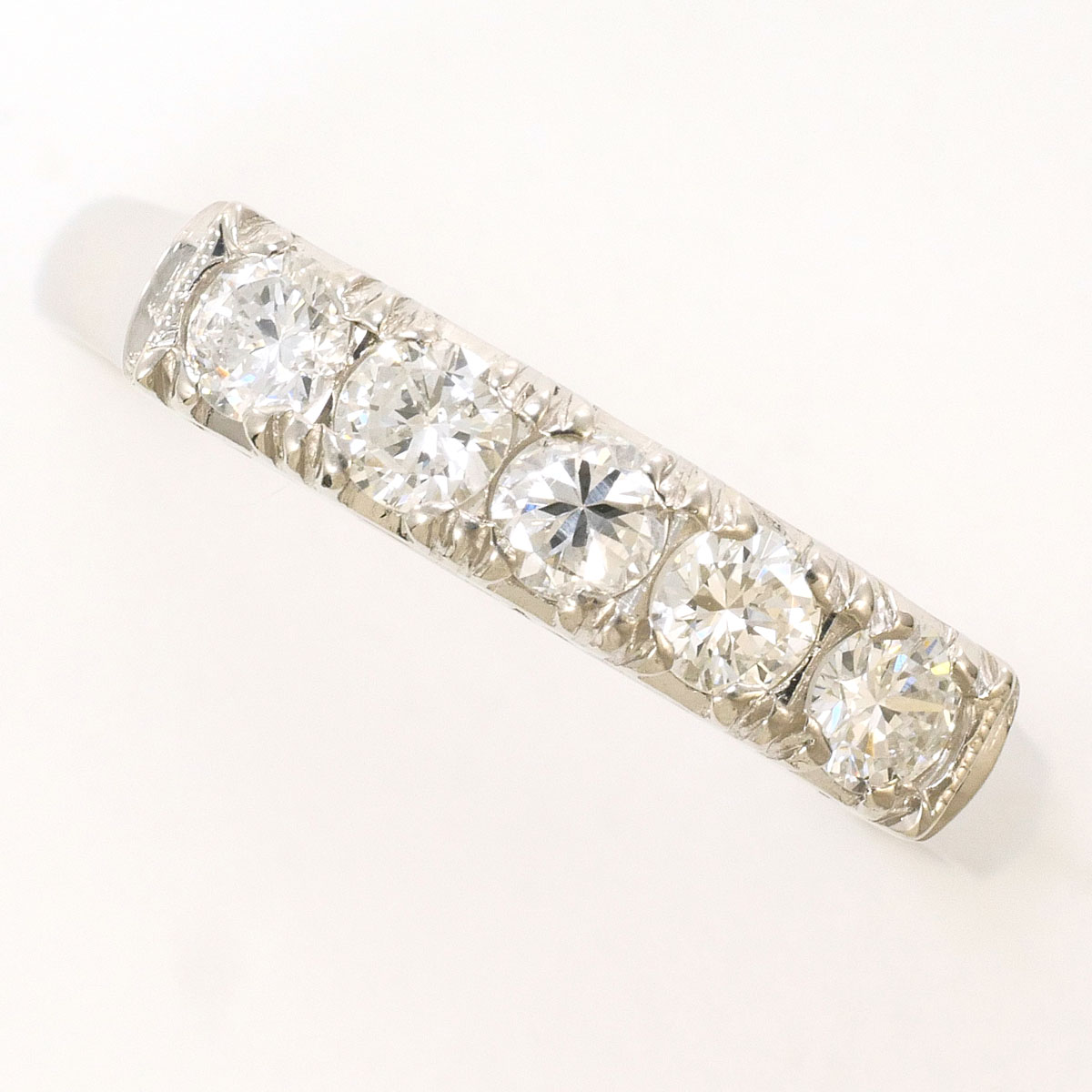 PT/プラチナ リング・指輪 11号 ダイヤ 0.41ct 総重量約2.3g ジュエリー 送料無料 新品同様 【中古】 ギフトラッピング無料|ワンダープライス 店
