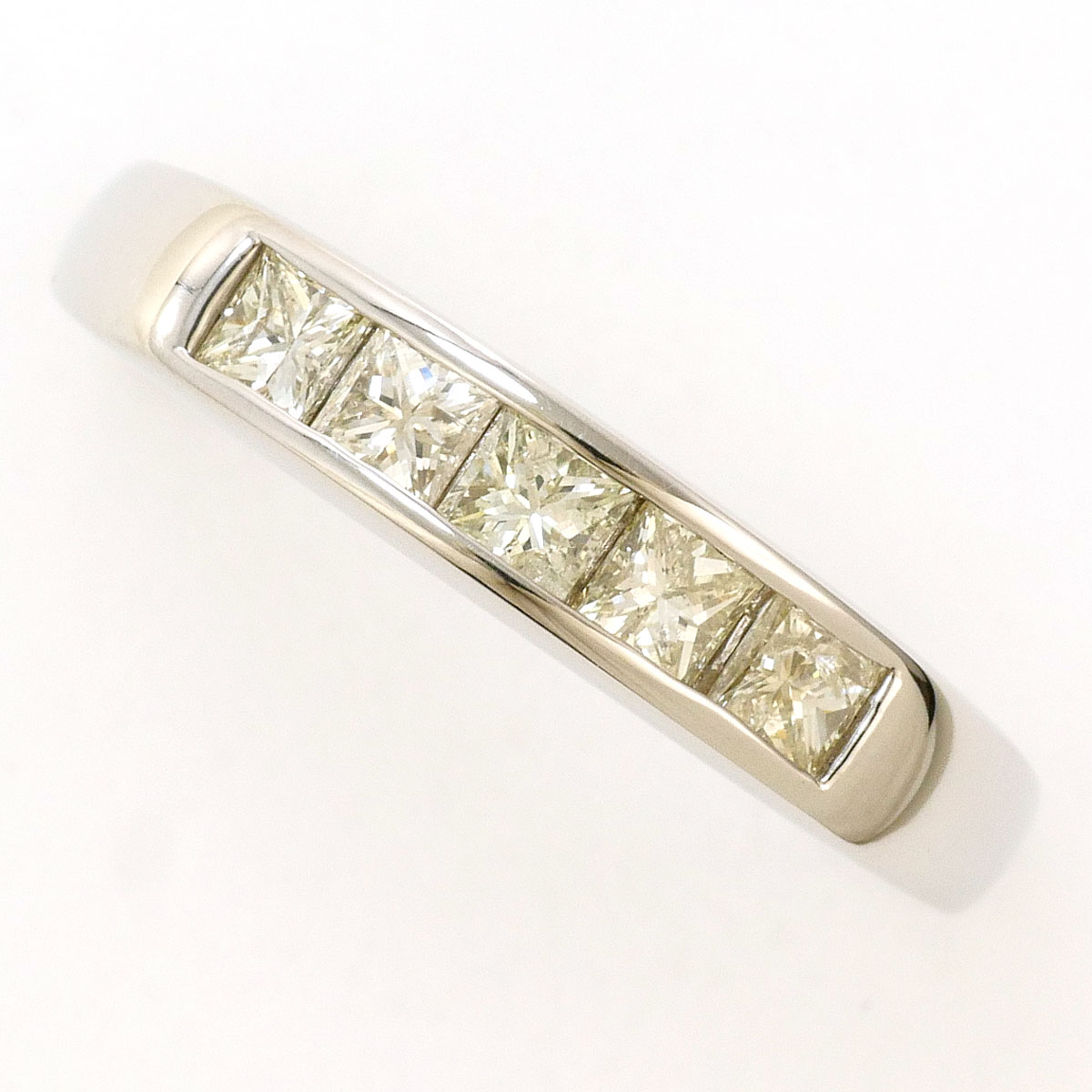 PT900/プラチナ リング・指輪 14号 イエローダイヤモンド 0.50ct 総重量約3.1g ジュエリー 送料無料 新品同様 【中古】 ギフトラッピング無料｜ワンダープライス　店 47,904円
