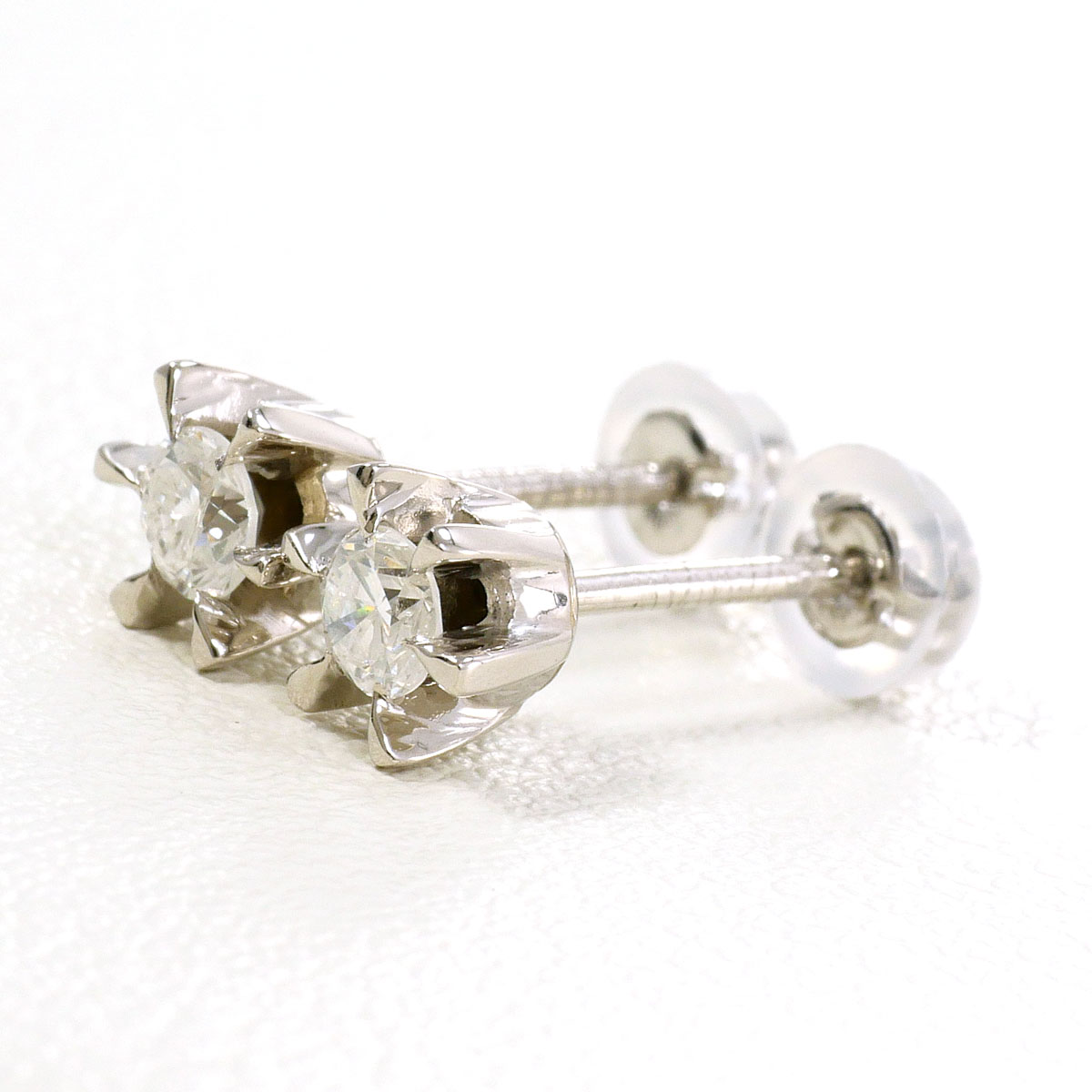 PT900/プラチナ ピアス ダイヤ 0.31ct 総重量約1.5g ジュエリー 送料無料 新品同様 【中古】 ギフトラッピング無料｜ワンダープライス　店 41,496円