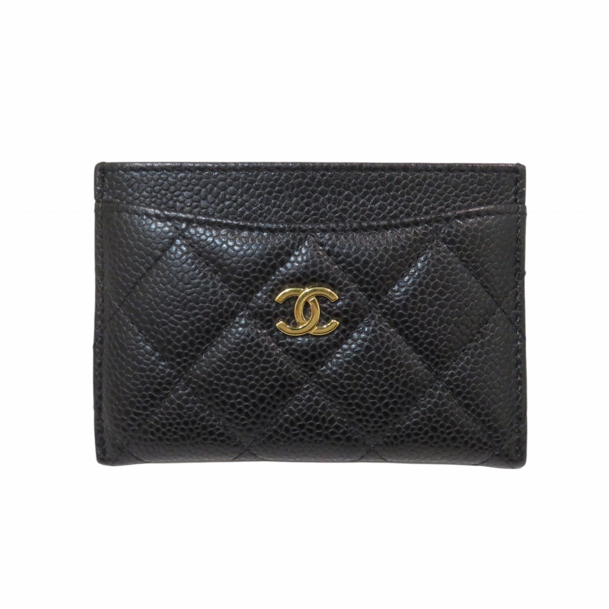 シャネル CHANEL カードケース キャビアスキン AP0213 送料無料 【中古】