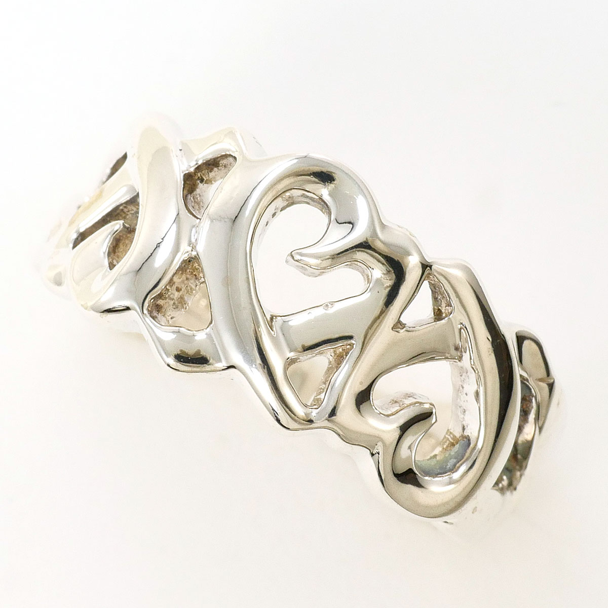 ティファニー TIFFANY&Co. トリプルラビングハート シルバー925 リング・指輪 10号 総重量約4.7g ジュエリー 送料無料 新品同様 【中古】 ギフトラッピング無料
