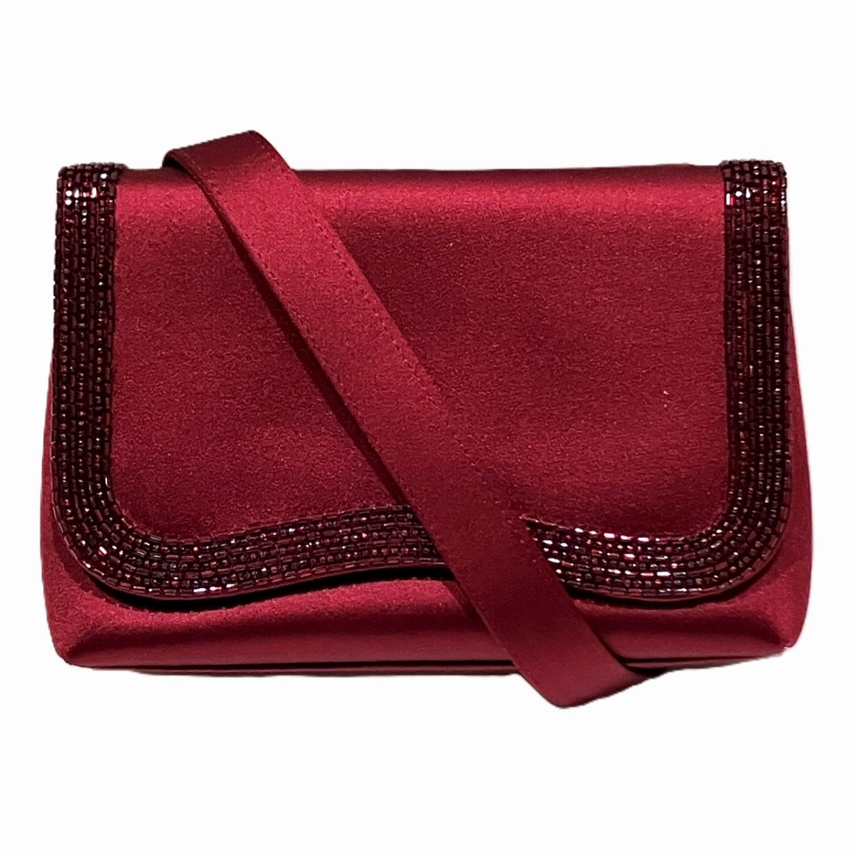 シャネル CHANEL ショルダーバッグ ココマーク サテン ラインストーン 送料無料 【中古】｜ワンダープライス　店 93,005円
