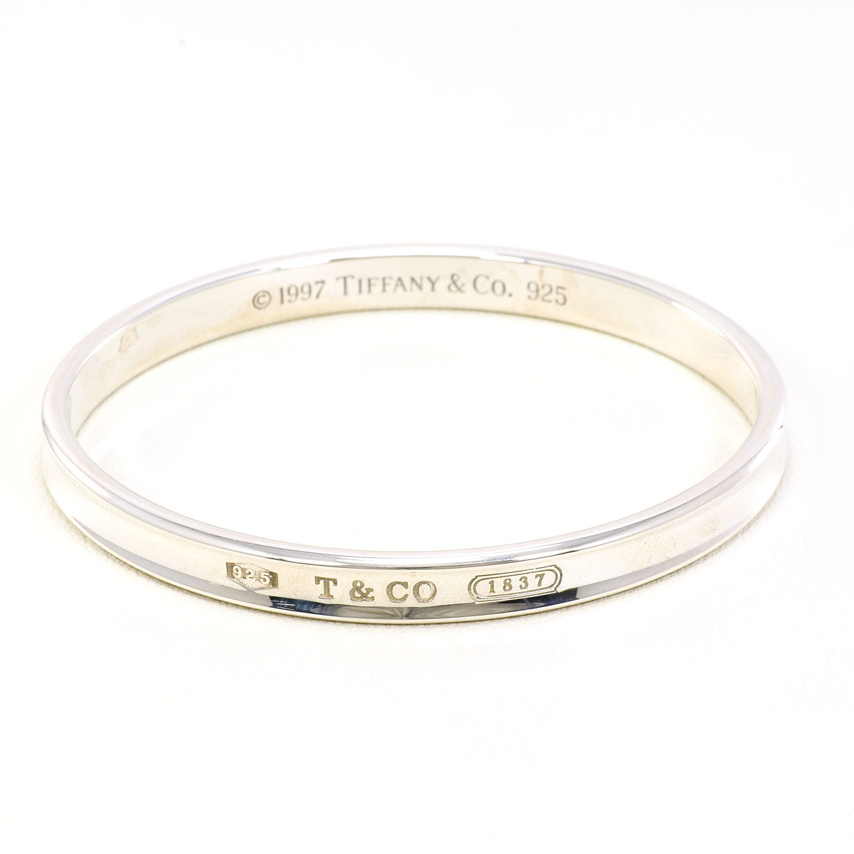 ティファニー TIFFANY&Co. 1837 シルバー925 バングル 総重量約33.3g ジュエリー 送料無料 新品同様 【中古】 ギフトラッピング無料
