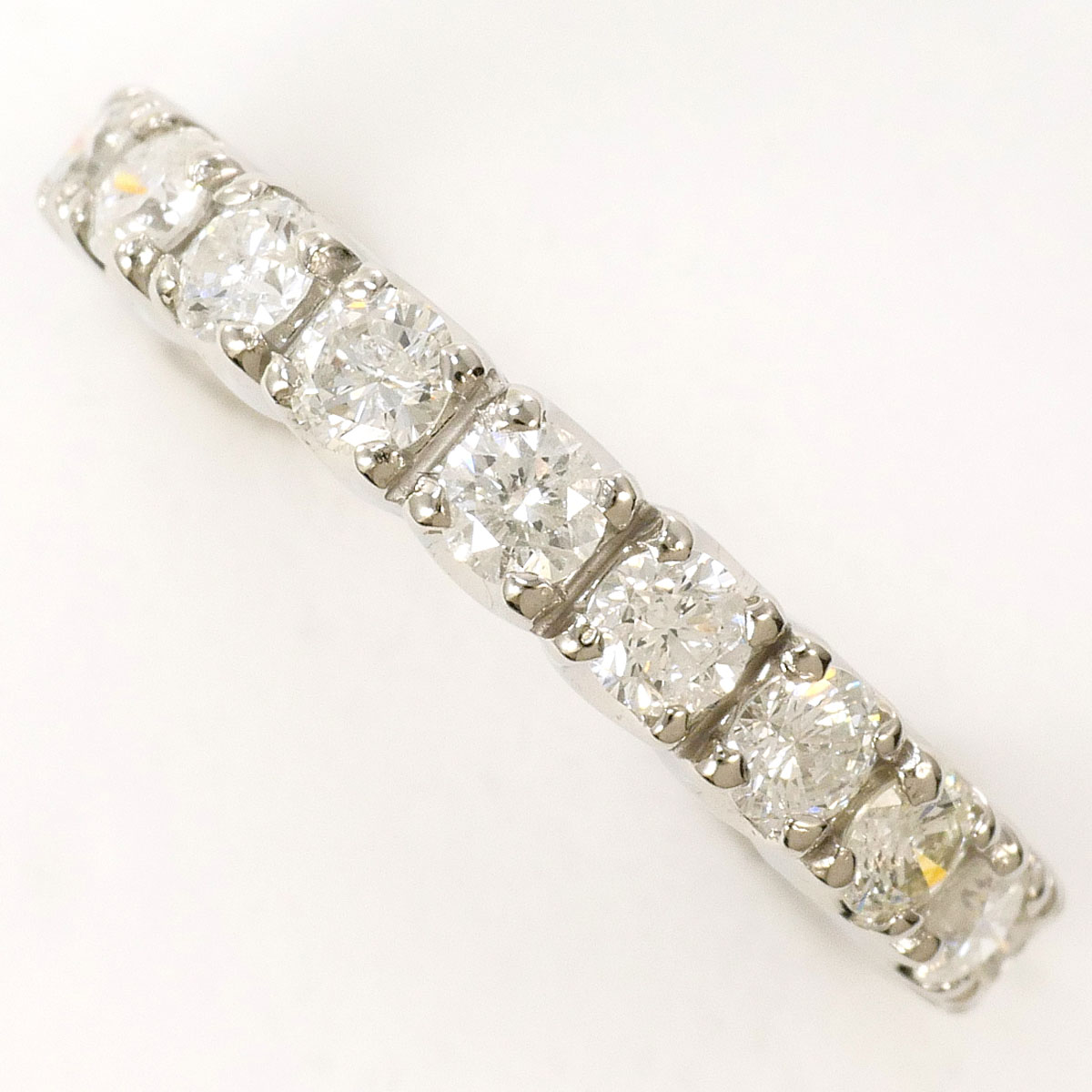 PT900/プラチナ リング・指輪 5号 ダイヤ 1.00ct 鑑別書 総重量約3.7g ジュエリー 送料無料 新品同様 【中古】 ギフトラッピング無料|ワンダープライス 店