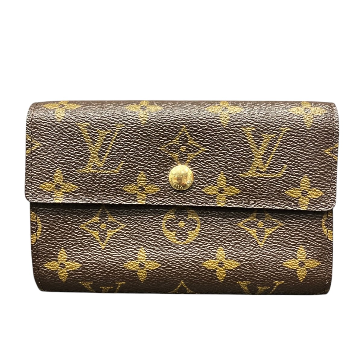 ルイ・ヴィトン LOUIS VUITTON ポルトフォイユ アレクサンドラ 三つ折り紙入れ モノグラム PVC M60047 貨物輸送無料 【中古】