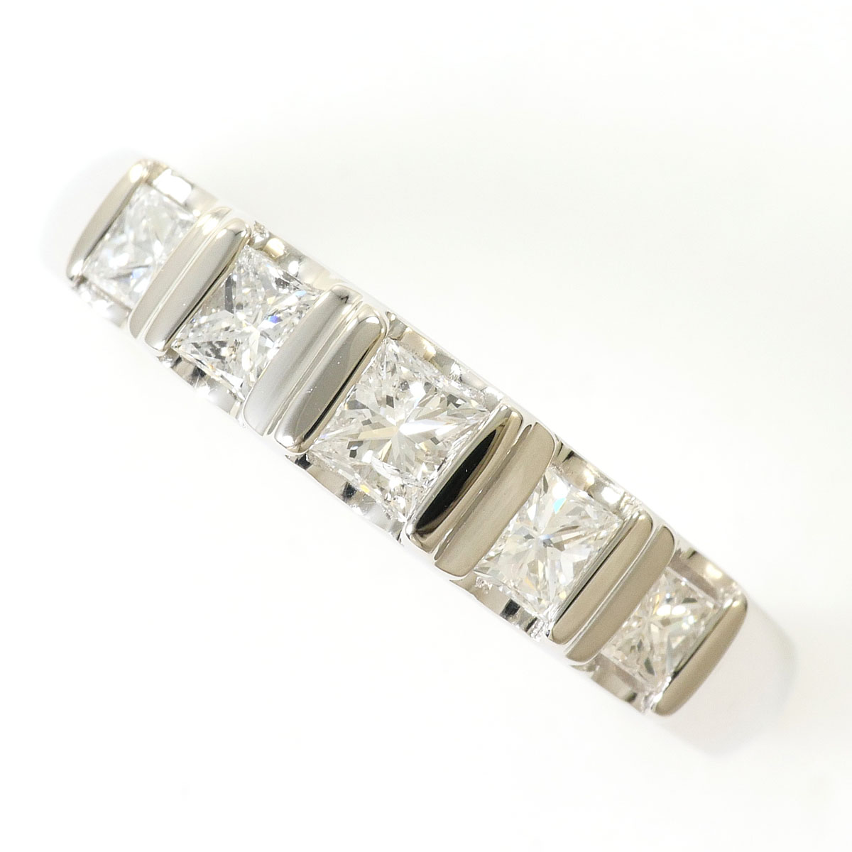 PT900/プラチナ リング・指輪 11.5号 ダイヤ 0.50ct カード鑑別書 総重量約5.2g ジュエリー 送料無料 新品同様 【中古】 ギフトラッピング無料 108,900円