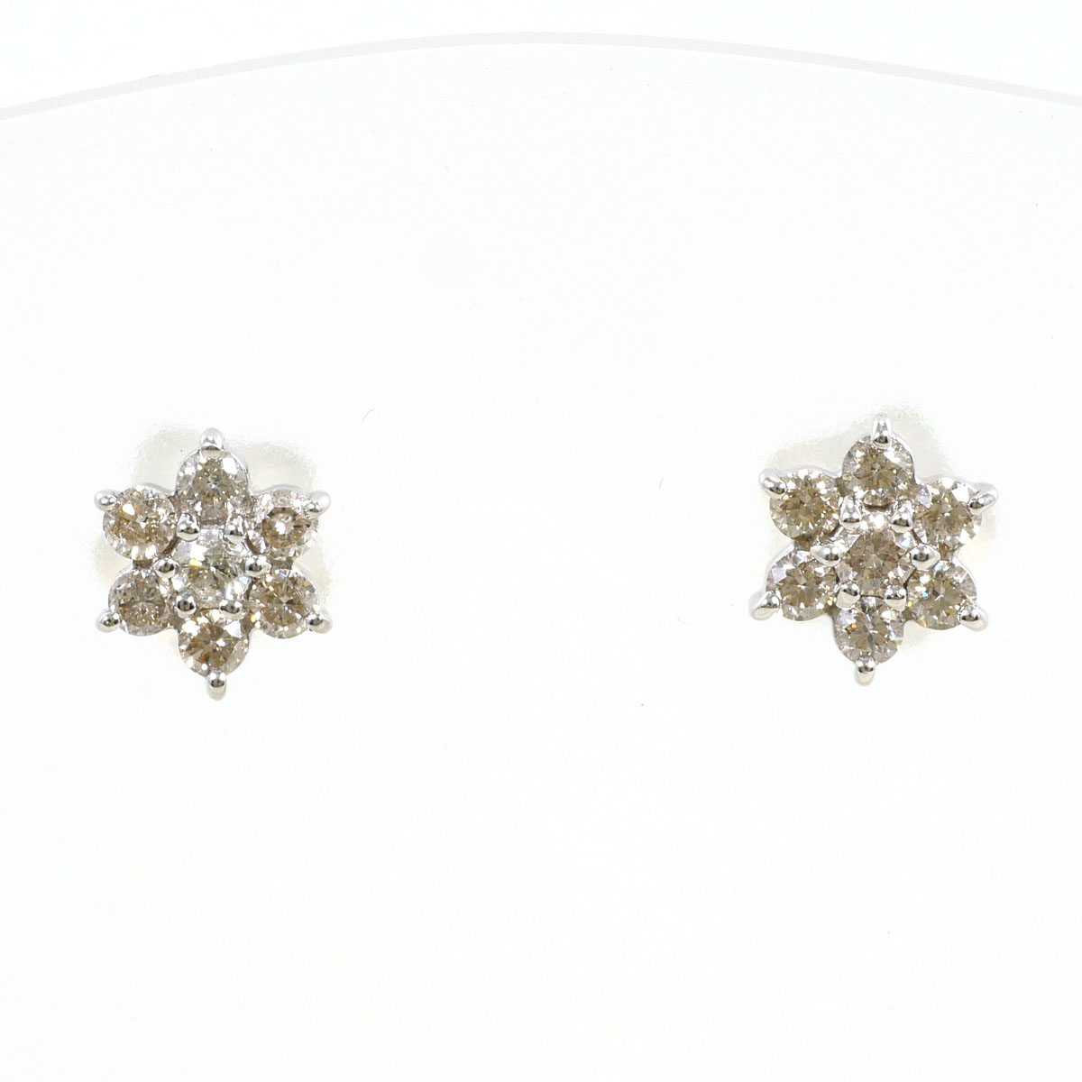 PT900/プラチナ ピアス ダイヤ 0.15 ct 総重量約1.2g ジュエリー 送料無料 新品同様 【中古】 ギフトラッピング無料