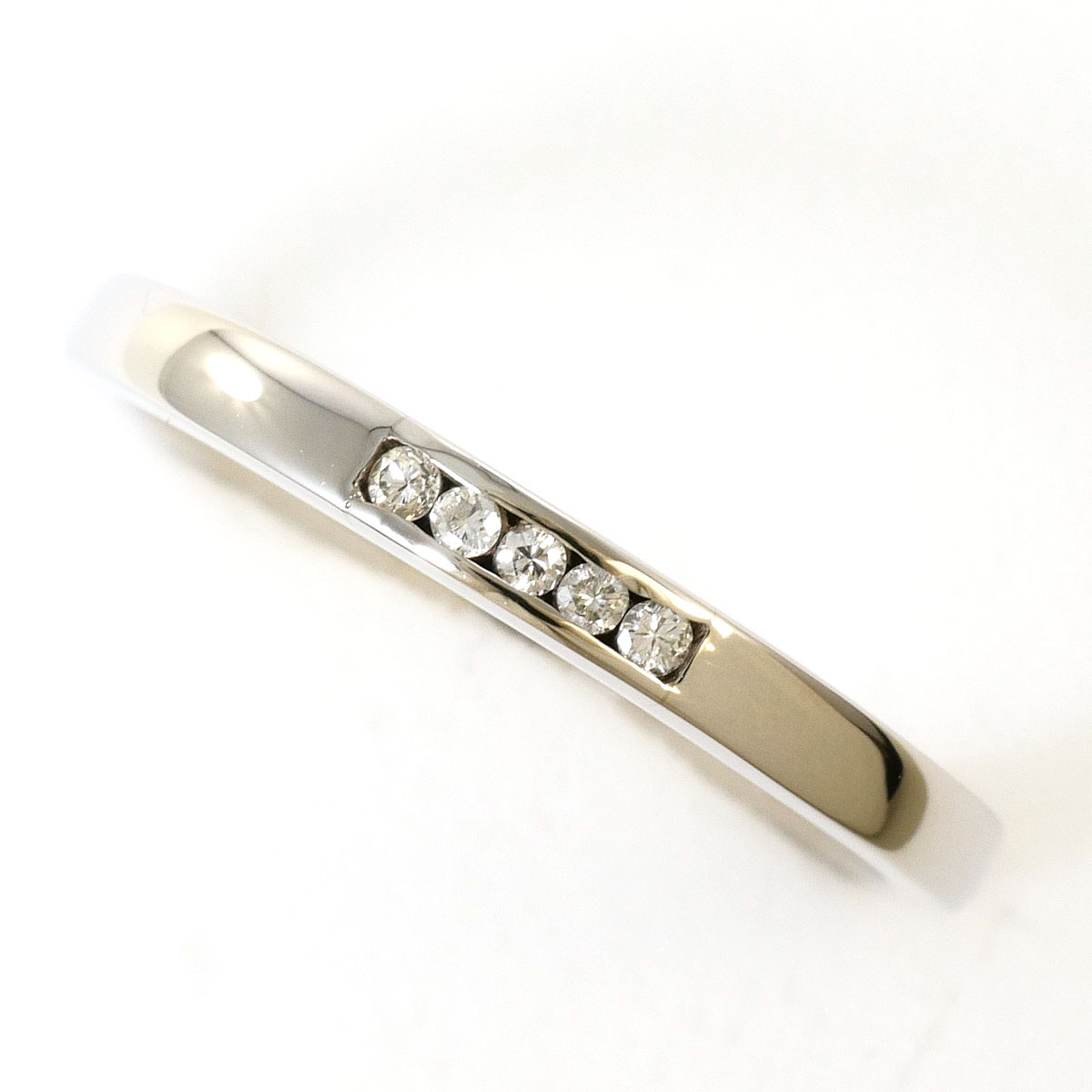 PT900/プラチナ リング・指輪 12.5号 ダイヤ 0.05 ct 総重量約4.0g ジュエリー 送料無料 新品同様 【中古】 ギフトラッピング無料|ワンダープライス 店