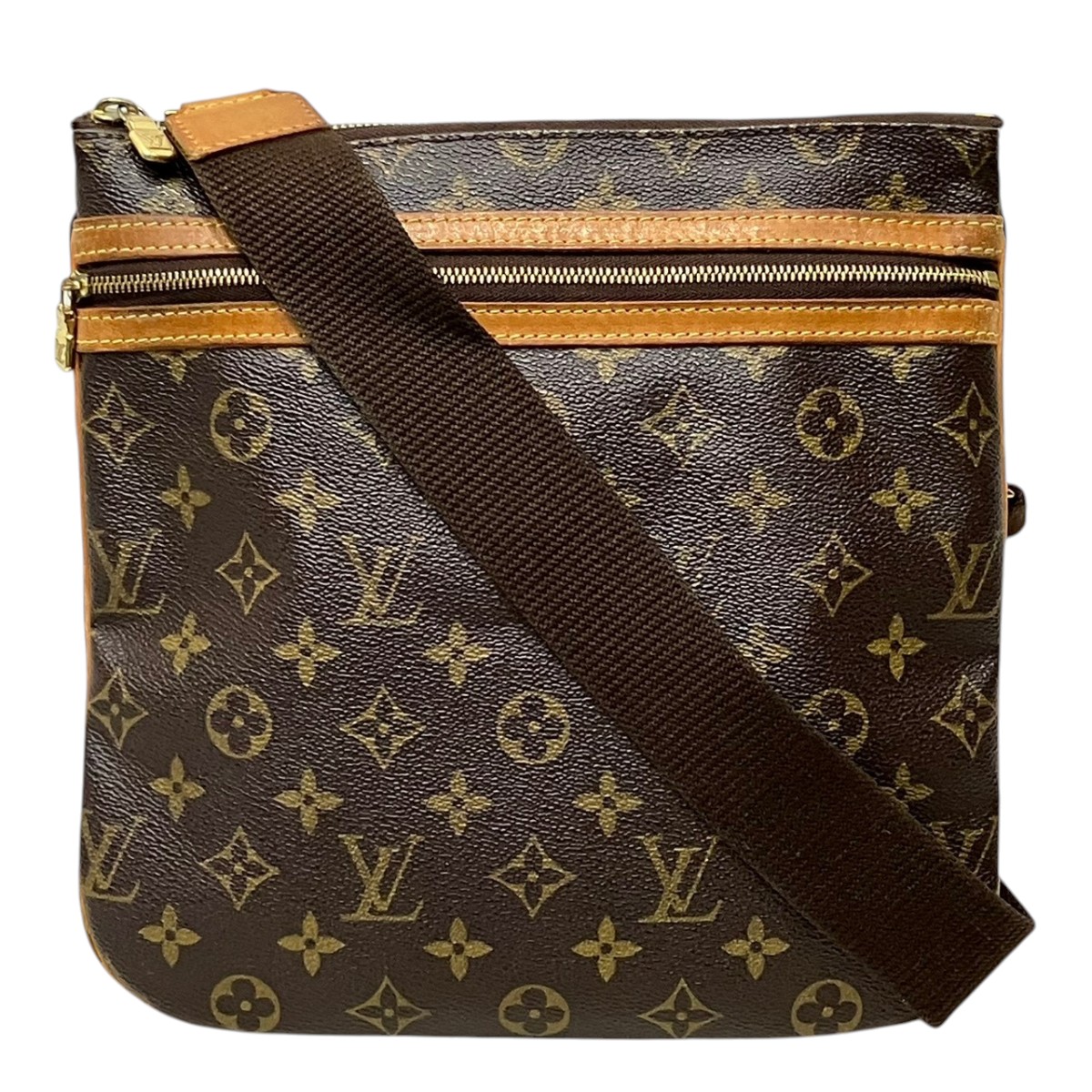 ルイ・ヴィトン LOUIS VUITTON ポシェットボスフォール ショルダーバッグ モノグラム トアル地 M40044 貨物輸送無料 【中古】