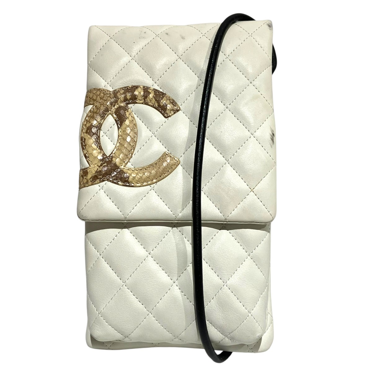 シャネル CHANEL ショルダーバッグ カンボンライン ラムスキン 送料無料 【中古】｜ワンダープライス　店
