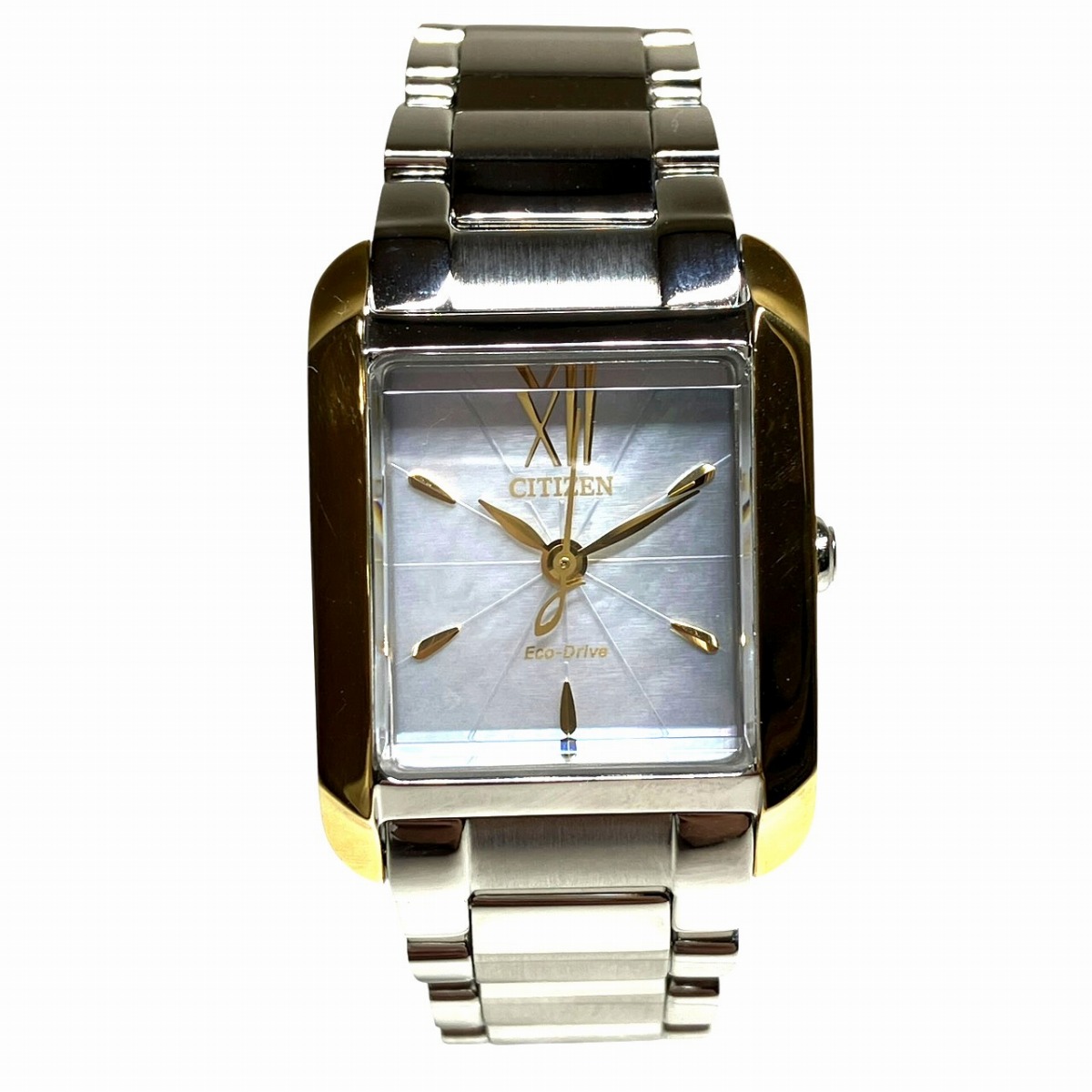 シチズン CITIZEN エコ運転 ウオッチ 総掛け目約74g SS SS ソーラー 外殻文字記号盤 EW5558-81D 貨物輸送無料 【中古】