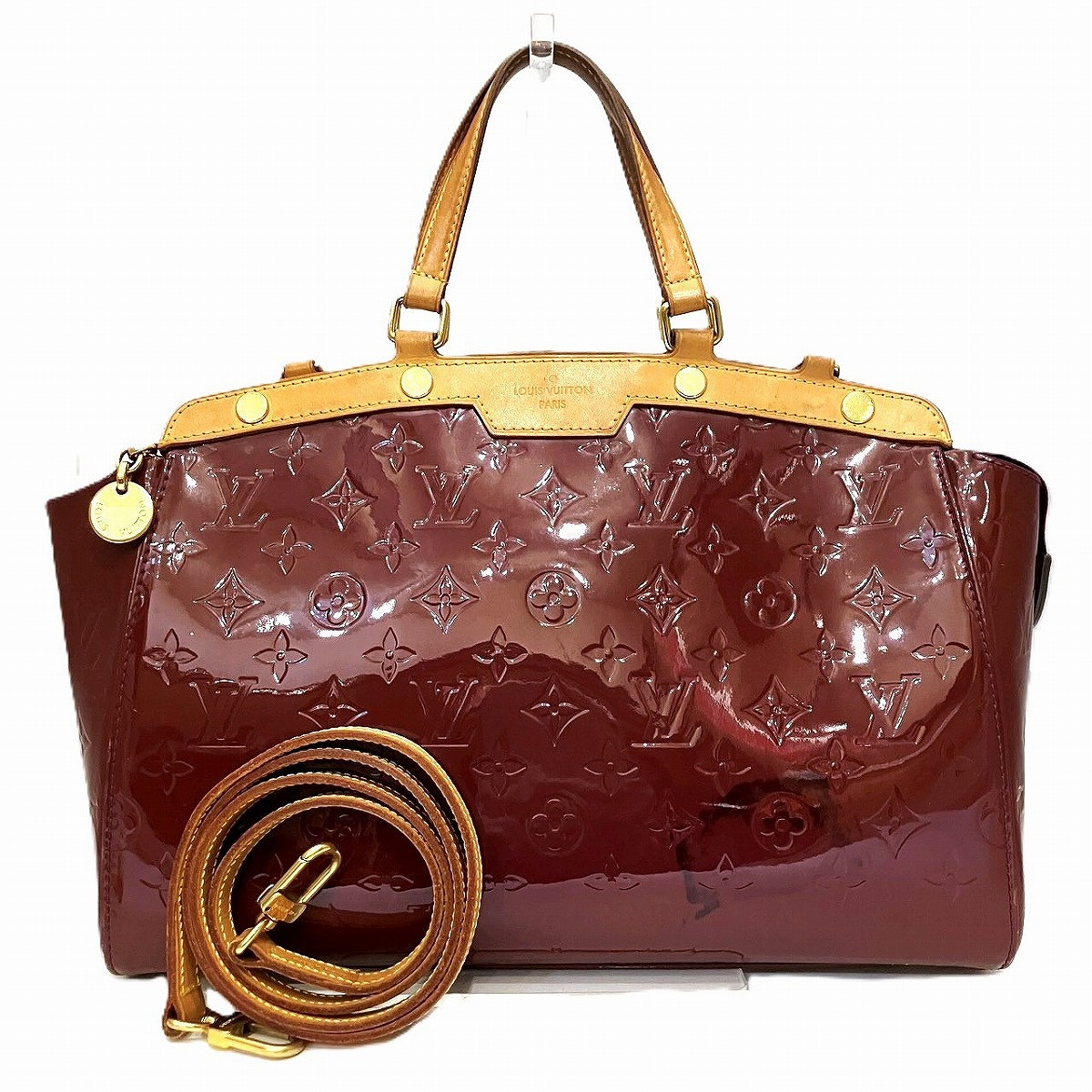 ルイ・ヴィトン LOUIS VUITTON ブレアMM ハンドバック ヴェルニ エナメル M91690  貨物輸送無料 【中古】