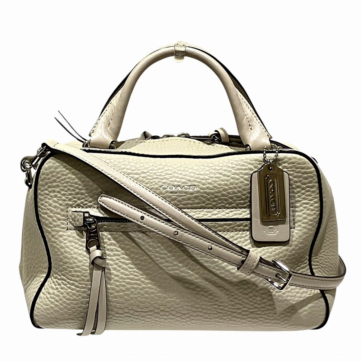 コーチ職 COACH ハンドバック なめし革 30446 貨物輸送無料 【中古】