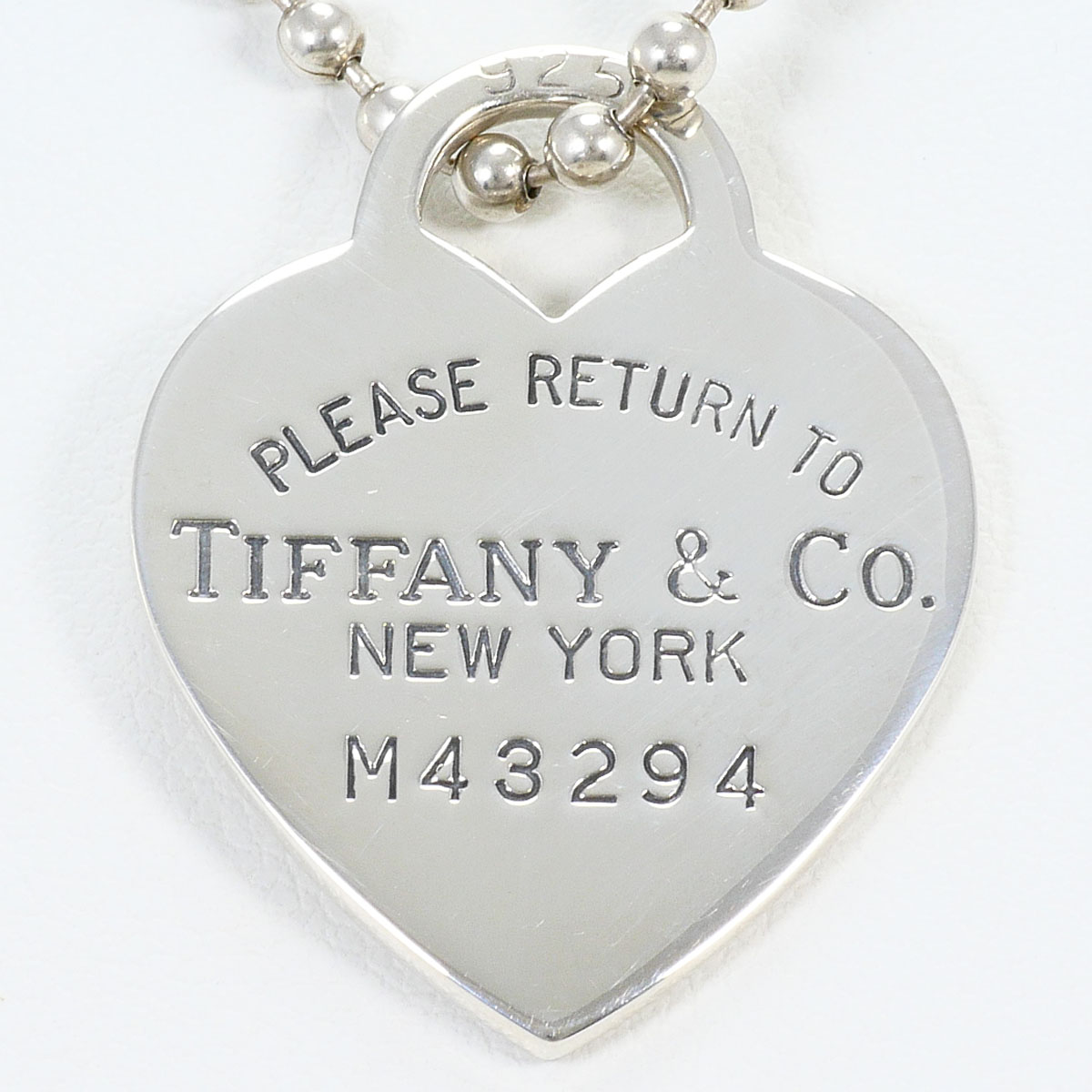 ティファニー TIFFANY&Co. リターントゥ ハートタグ シルバー925 ネックレス 約90cm 総重量約21.4g ジュエリー 送料無料 新品同様 【中古】 ギフトラッピング無料｜ワンダープライス　店