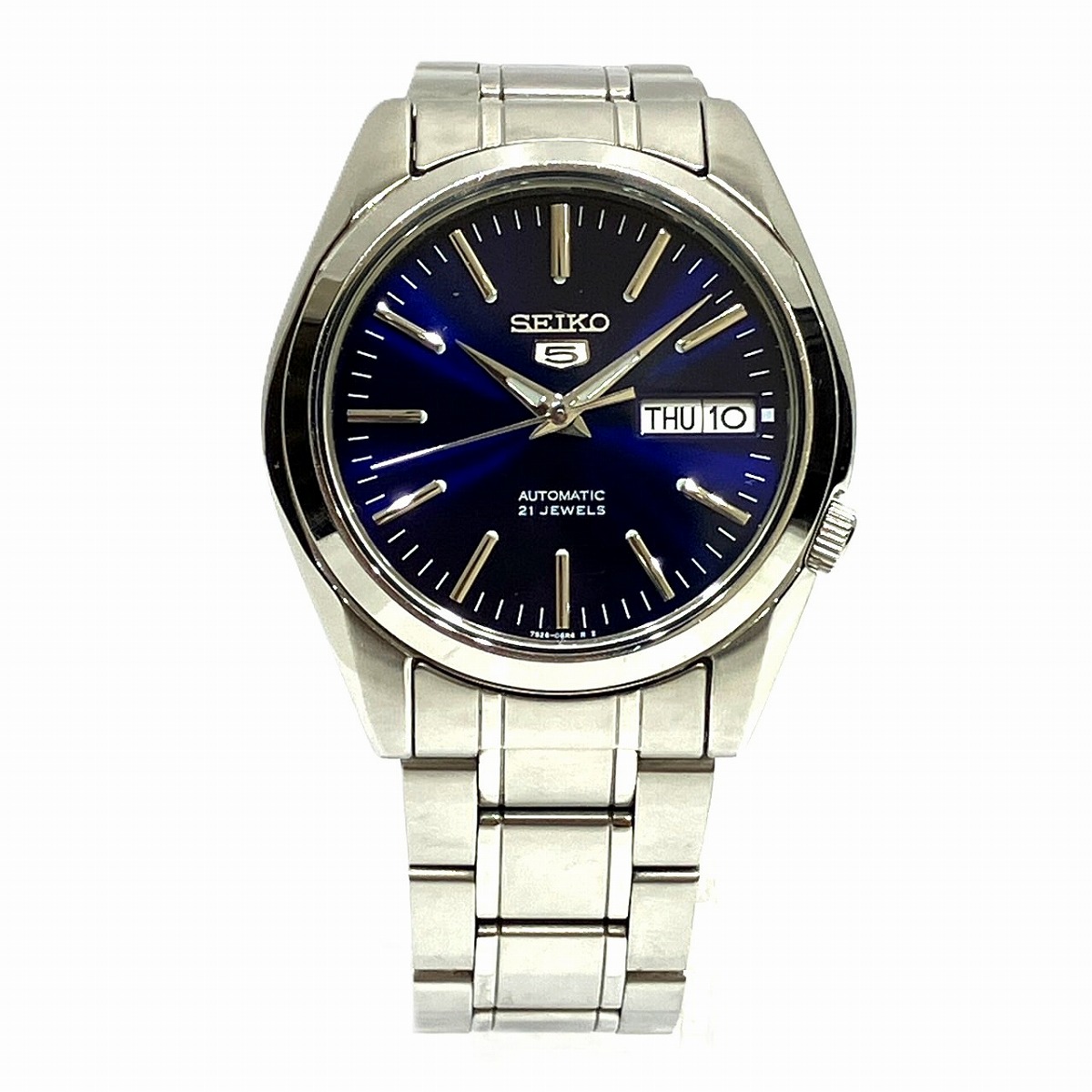 セイコー SEIKO ウォッチ 総掛け目約99.4g SS SS 自動小銃一巻き 青色文字記号盤 7S26-01V0 貨物輸送無料 【中古】 腕時計-メンズ腕時計