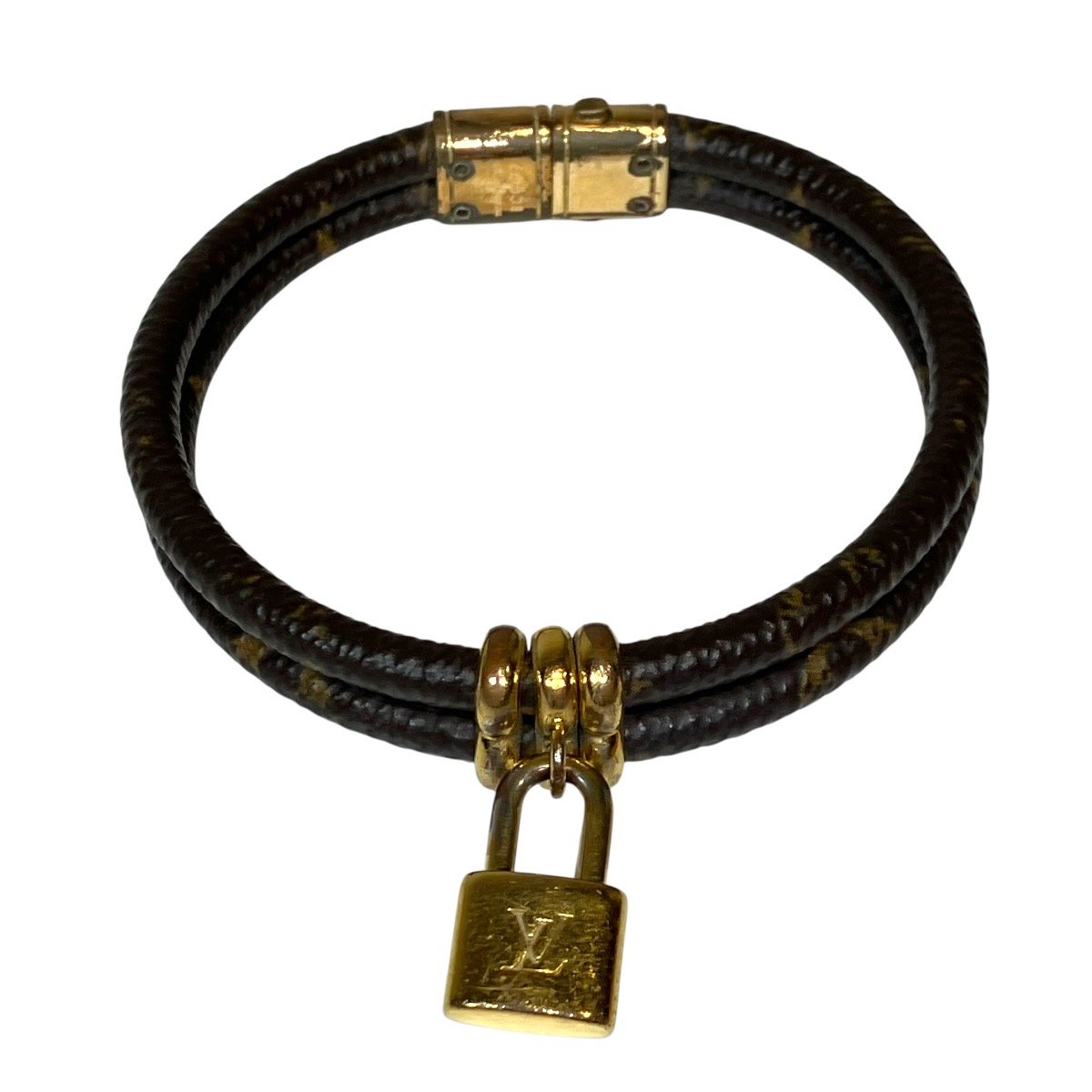ルイ・ヴィトン LOUIS VUITTON ブラスレ・キープウィットトゥワイス ブレスレット　アクセサリー モノグラム PVC M6640E 送料無料 【中古】｜ワンダープライス　店