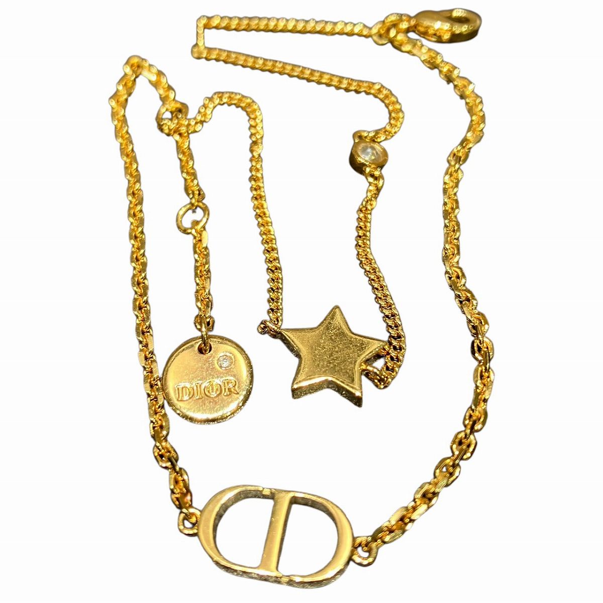 クリスチャンディオール Christian Dior ブレスレット アクセサリー 箱 約17.5cm 総重量約4.4g レディース 送料無料 【中古】|ワンダープライス 店