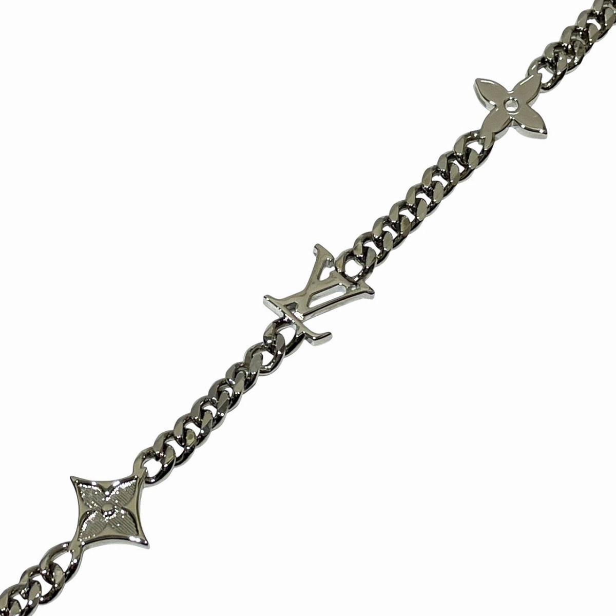 ルイ・ヴィトン LOUIS VUITTON モノグラム ロウ ネックレス　アクセサリー 約64cm 総重量約26.2g メタル M01490 送料無料 【中古】｜ワンダープライス　店 43,102円