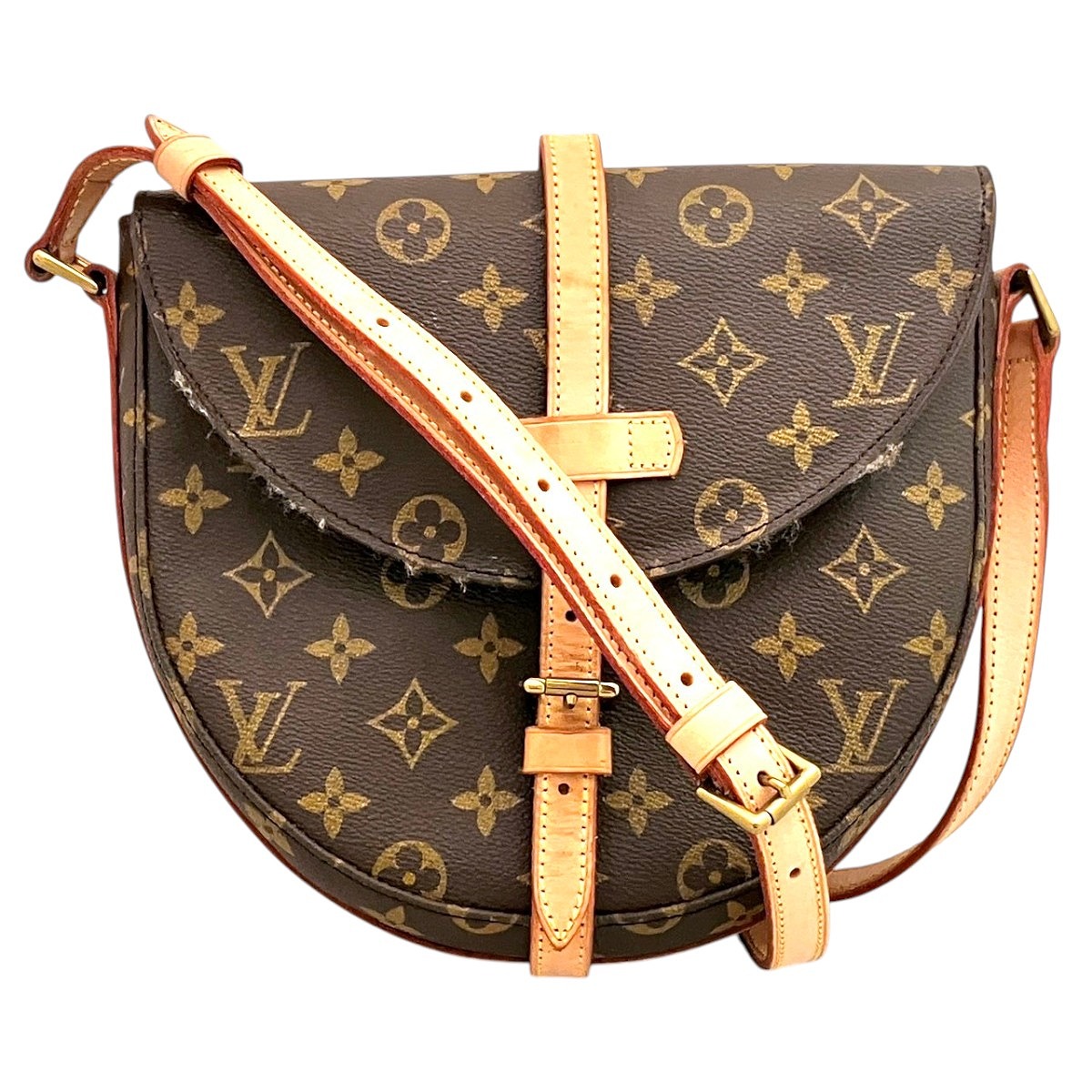 ルイ・ヴィトン LOUIS VUITTON シャンティMM ショルダーバッグ モノグラム トアル地 M51233 貨物輸送無料 【中古】
