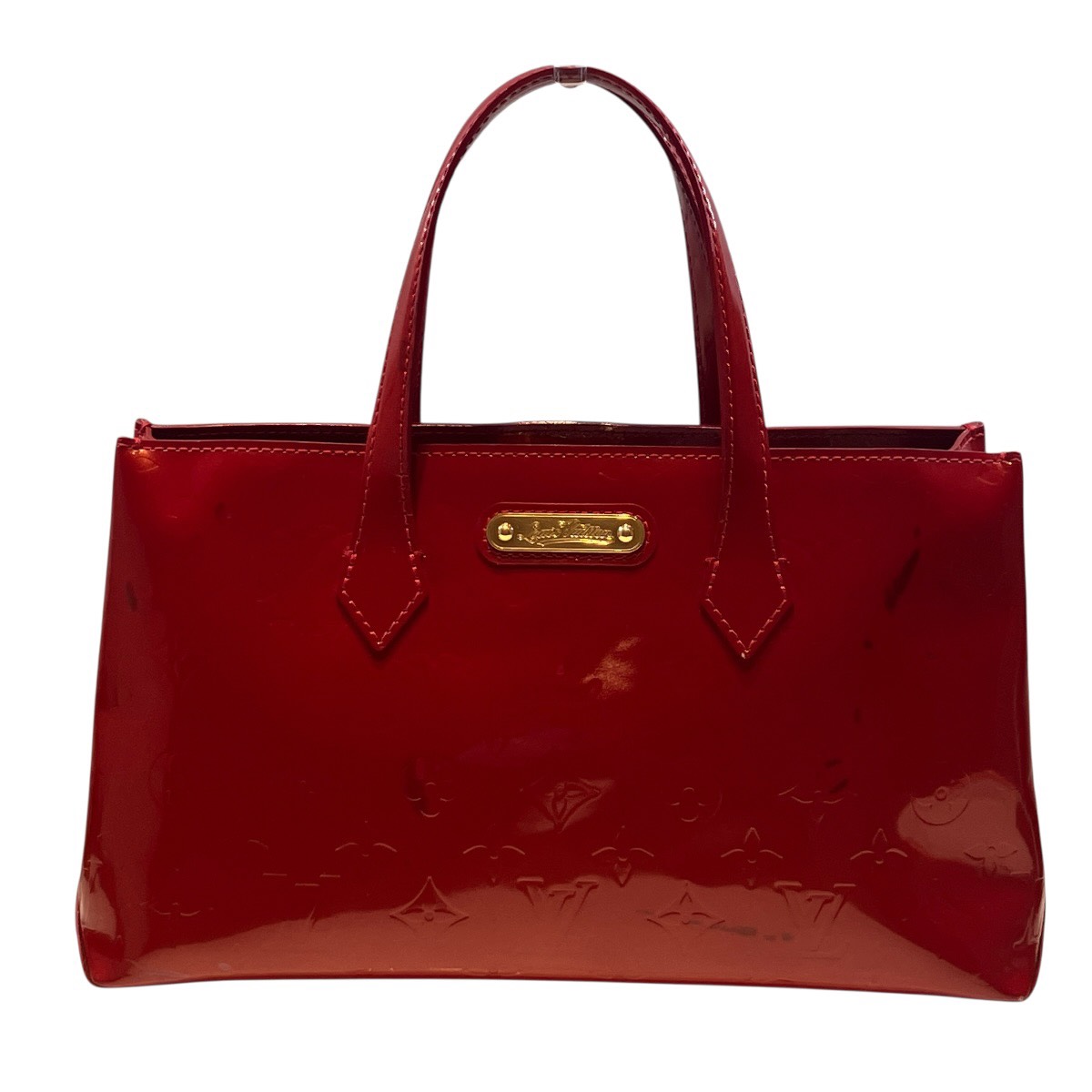 ルイ・ヴィトン LOUIS VUITTON ウィルシャーPM ハンドバック ヴェルニ ヴェルニレザー M93642 貨物輸送無料 【中古】
