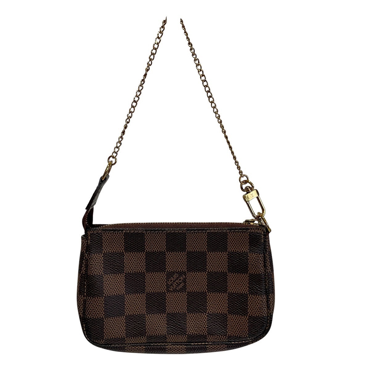 ルイ・ヴィトン LOUIS VUITTON ミニポシェットアクセソワール 合切袋 ダミエ トアル地 N58009 貨物輸送無料 【中古】