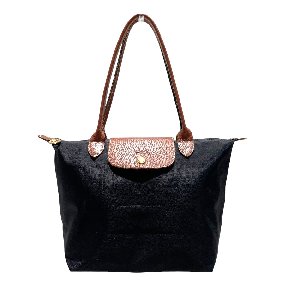ロンシャン Longchamp トートバッグ ナイロン なめし革 貨物輸送無料 【中古】
